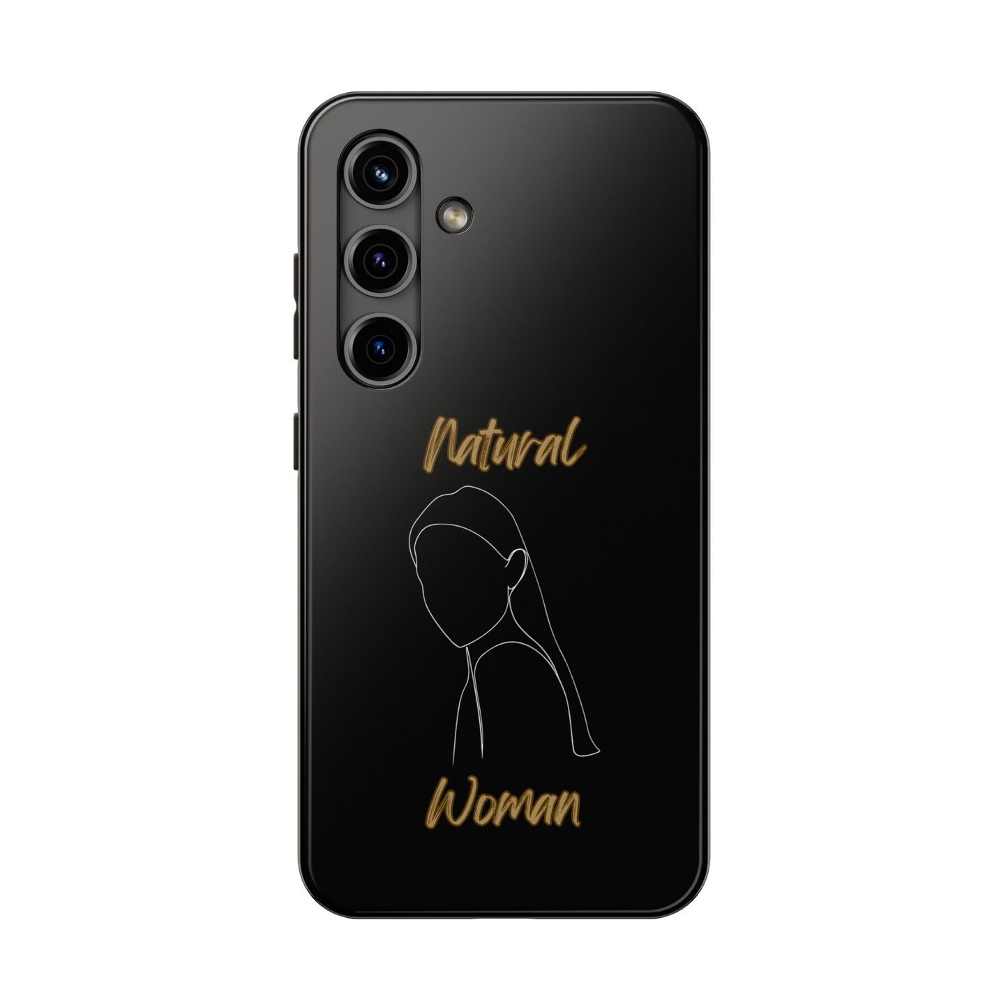Natural Woman Tilted Look (WL) Tough Phone Cases BLACK
