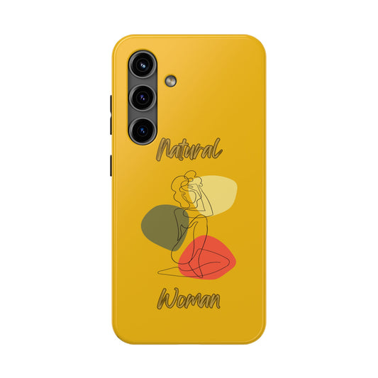 Natural Woman Colorful Pose (BL)Tough Phone Cases YELLOW