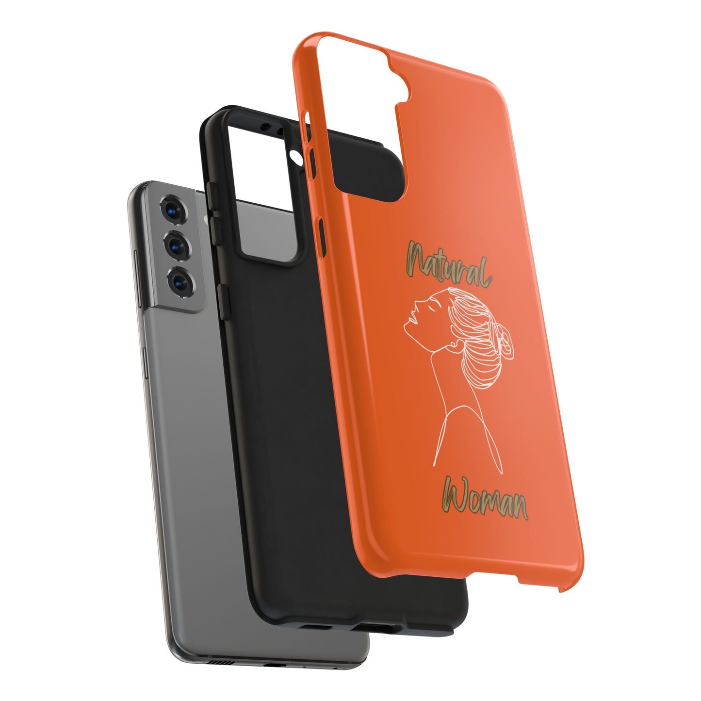 Natural Woman Wet Bun (WL) Tough Phone Cases ORANGE