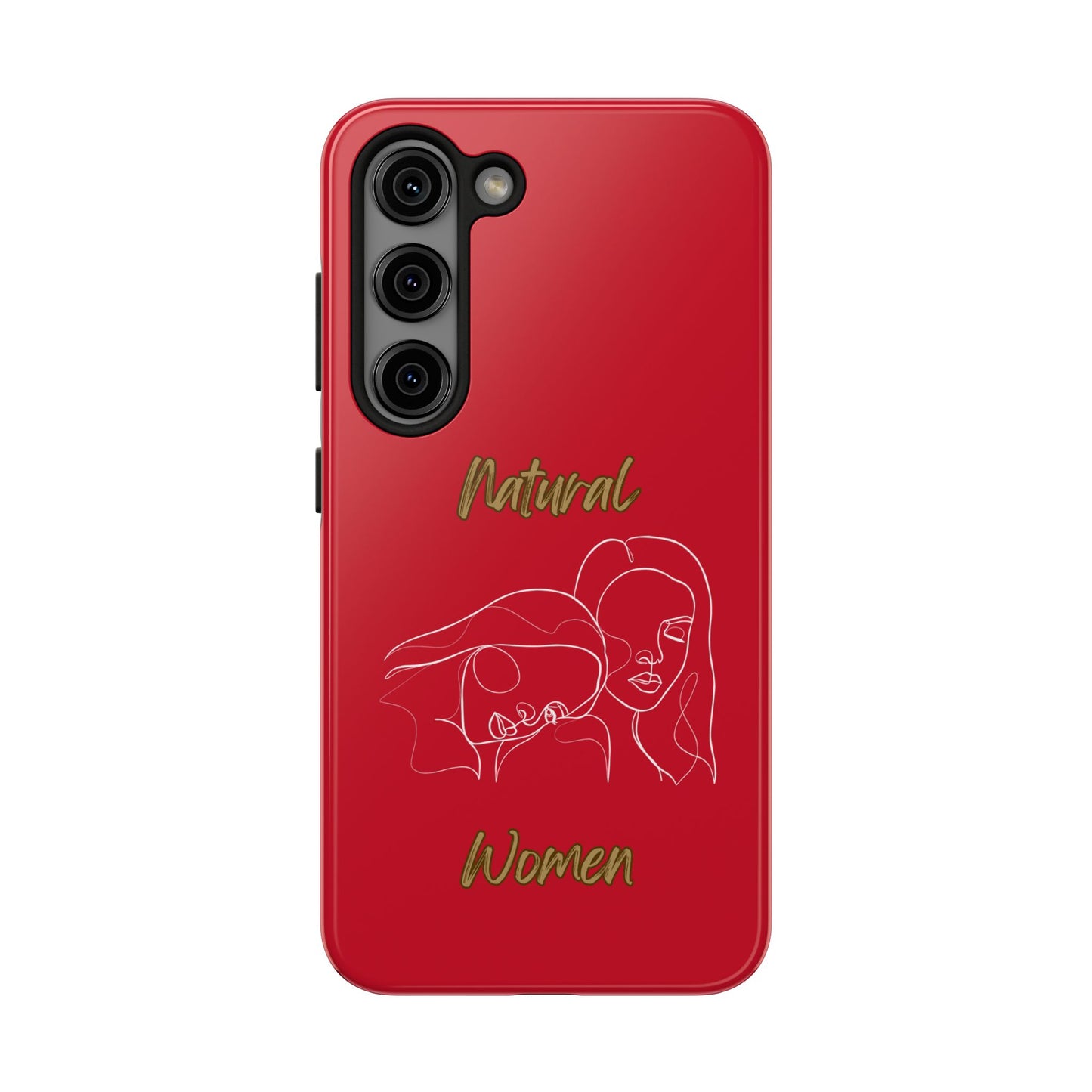 Natural Woman Sisters (WL)Tough Phone Cases DARK RED