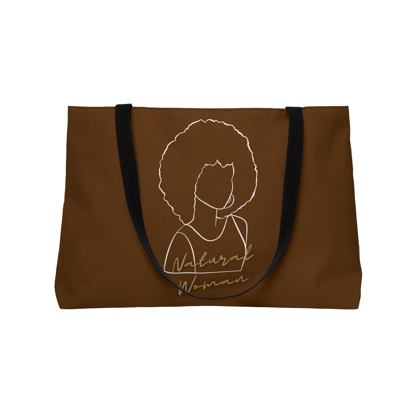 Natural Woman Afro (WL) Weekender Tote Bag BROWN