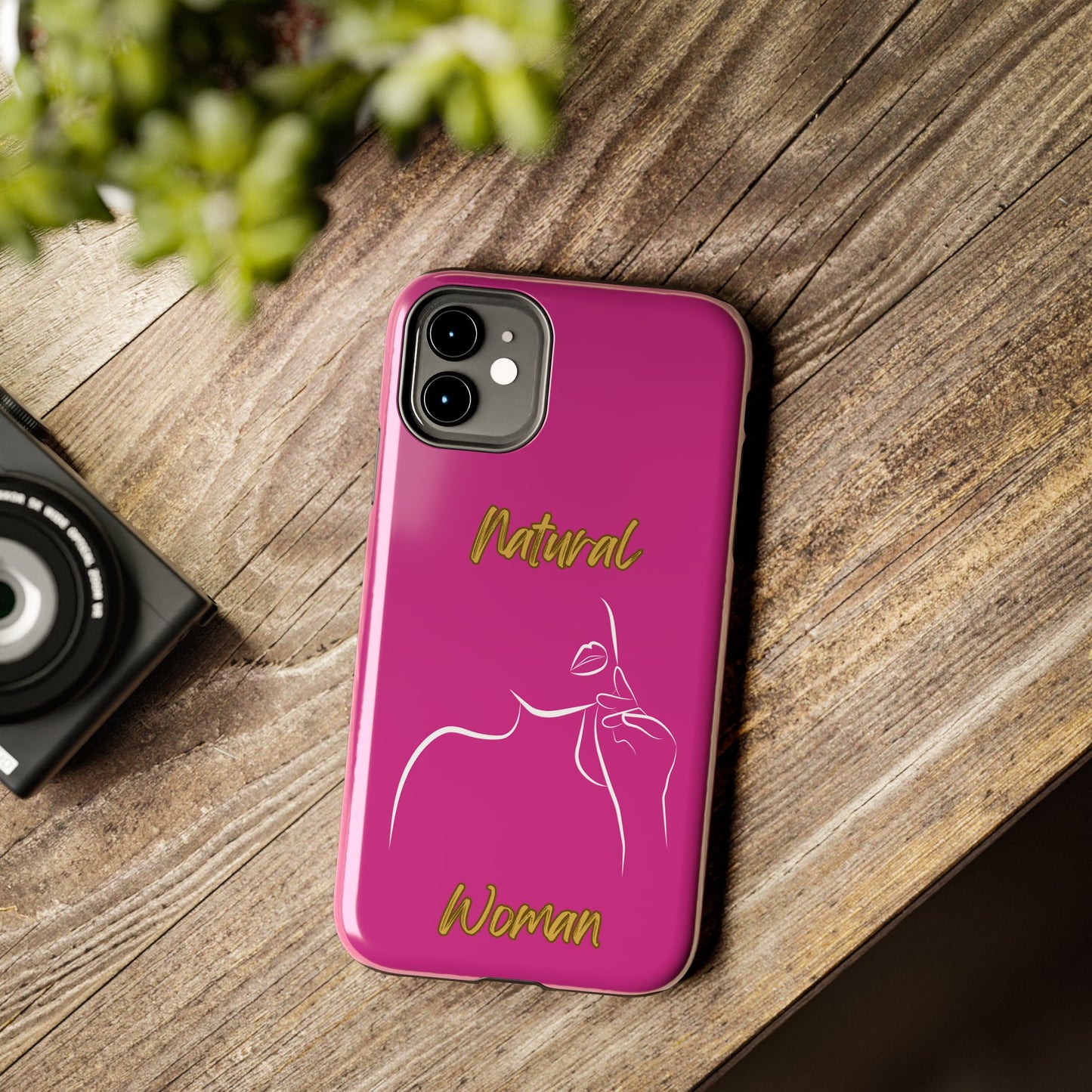 Natural Woman Chin Up (WL)Tough Phone Cases PINK