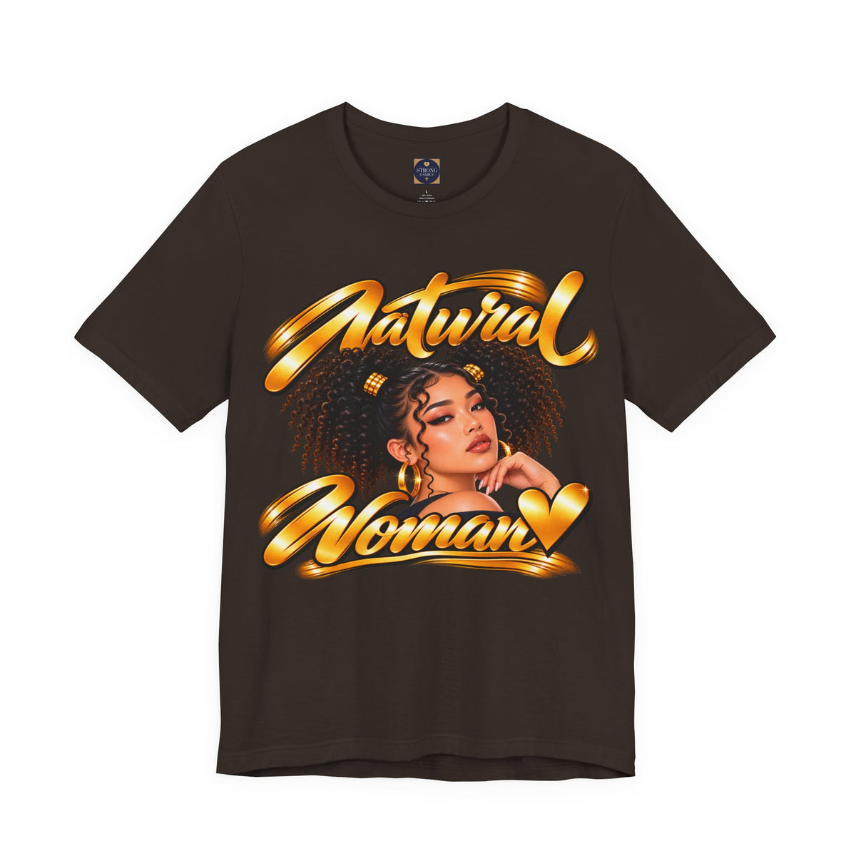 Natural Woman Twin Puffs Graphic Tee – Asian Edition | Strong Family