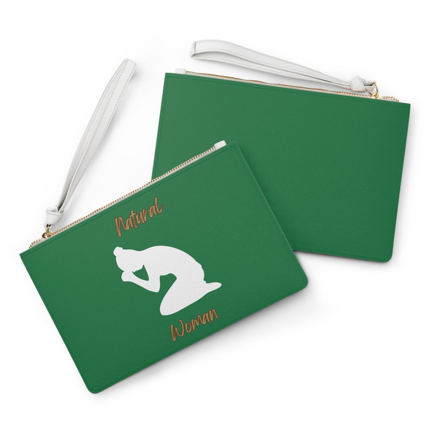 Natural Woman Pray (WL) Clutch Bag DARK GREEN