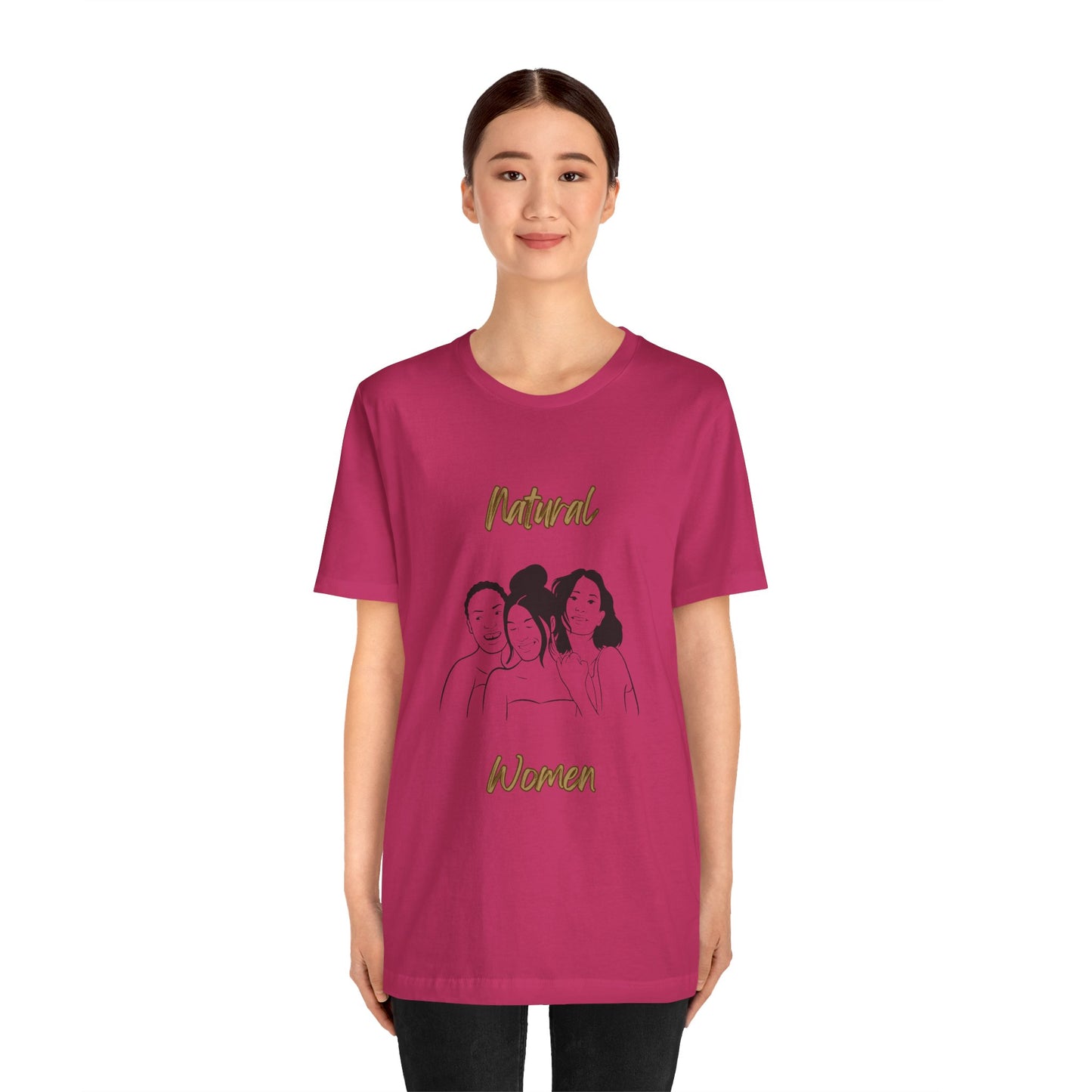 Natural Woman Laughing Friends (BL) Short Sleeve T-Shirt