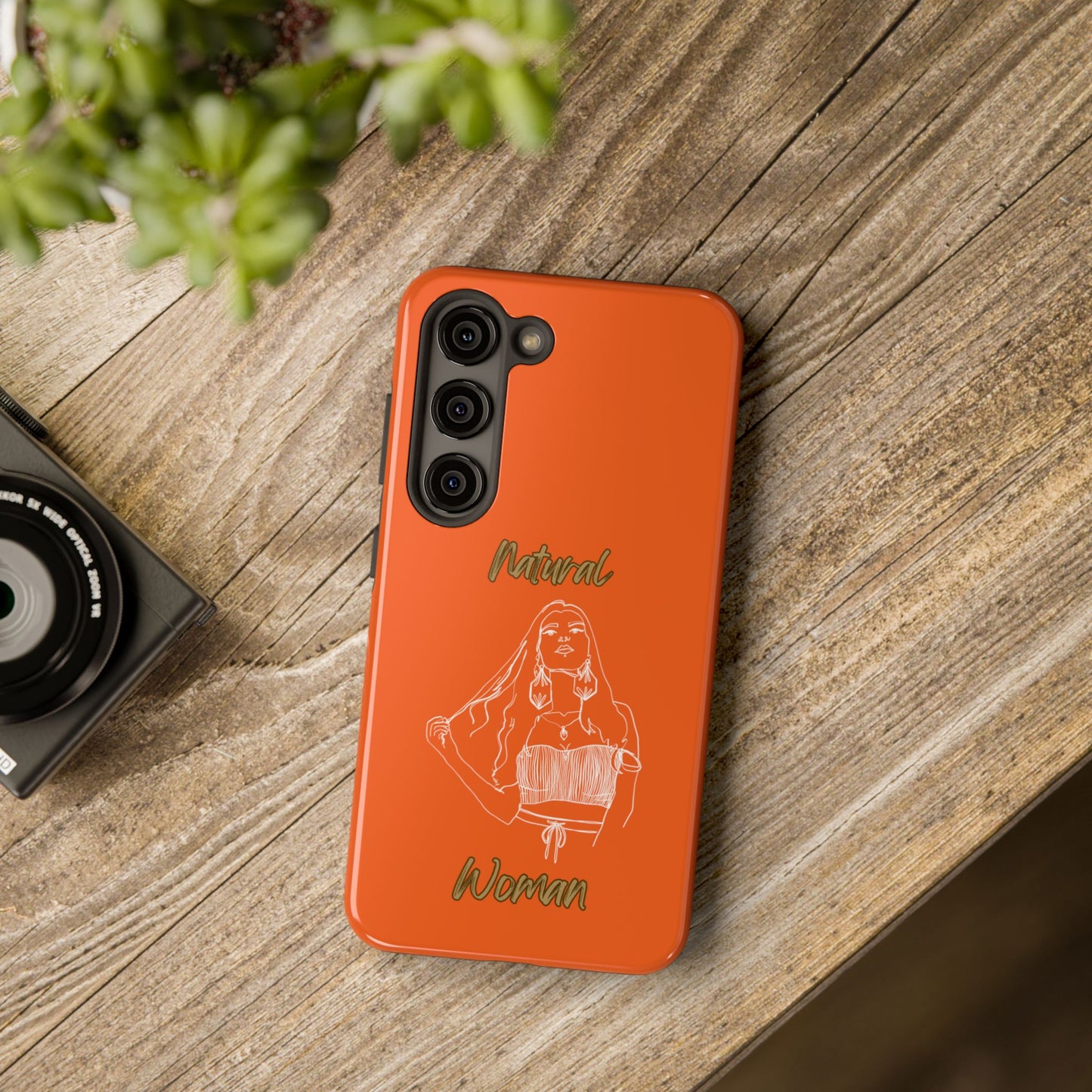 Natural Woman Thinking (WL)Tough Phone Cases ORANGE