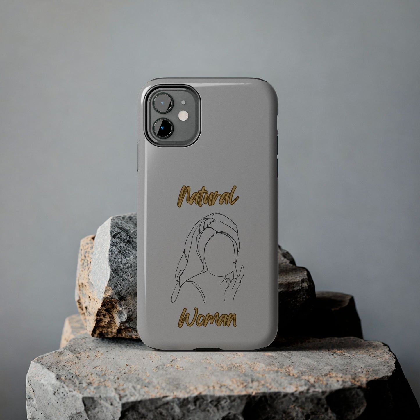 Natural Woman Towel Wrapped (BL)Tough Phone Cases LIGHT GREY