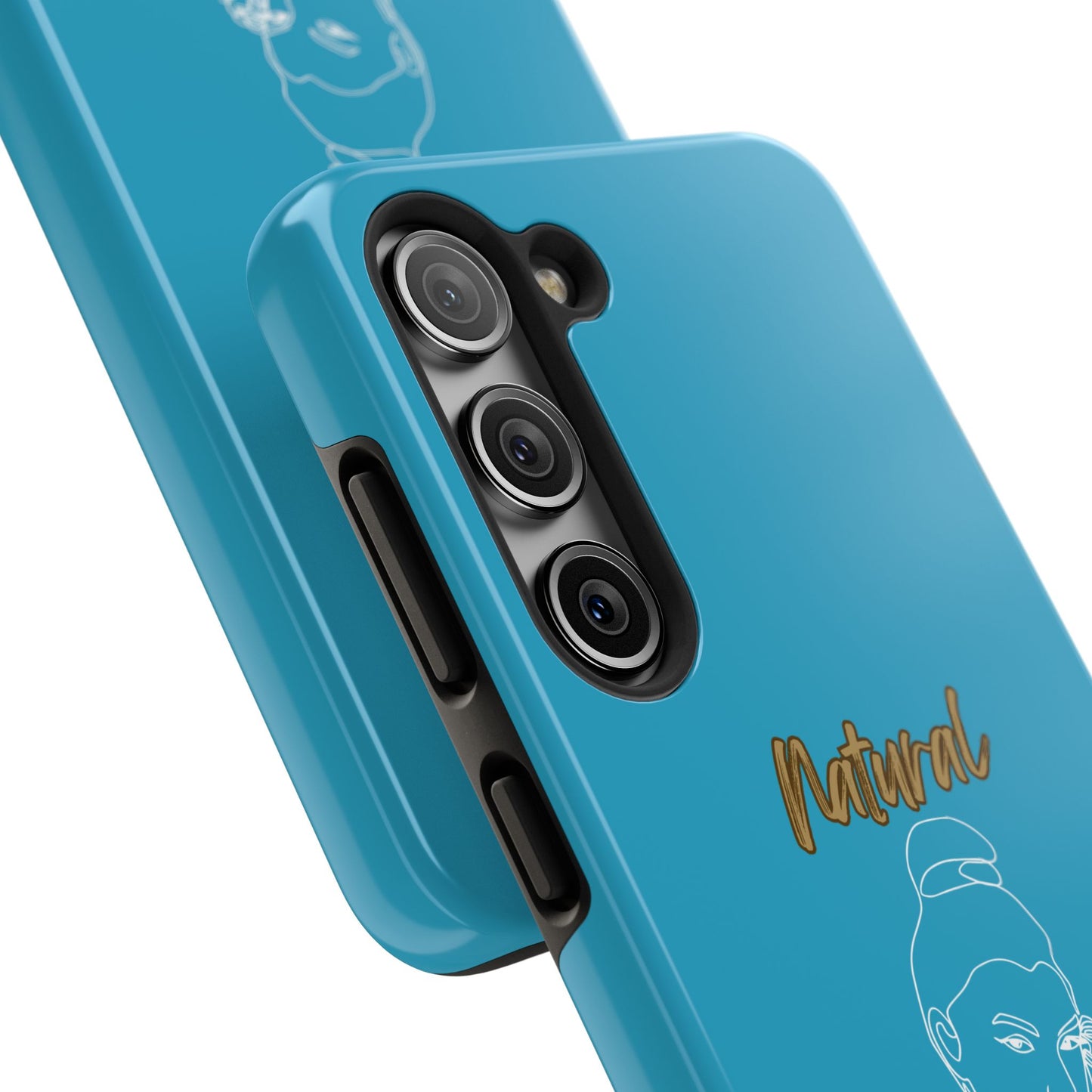 Natural Woman Sassy Bun (WL) Tough Phone Cases TURQUOISE