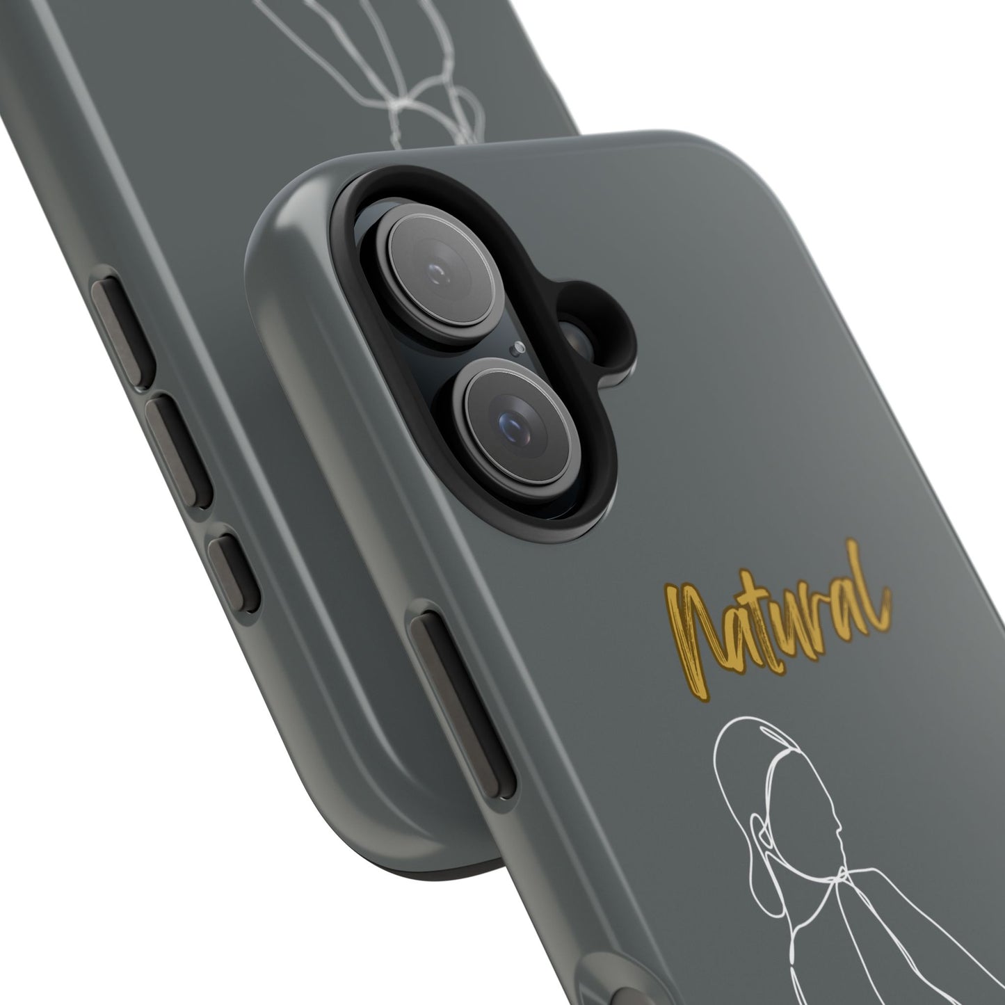 Natural Woman Hands Free (WL)Tough Phone Cases DARK GREY