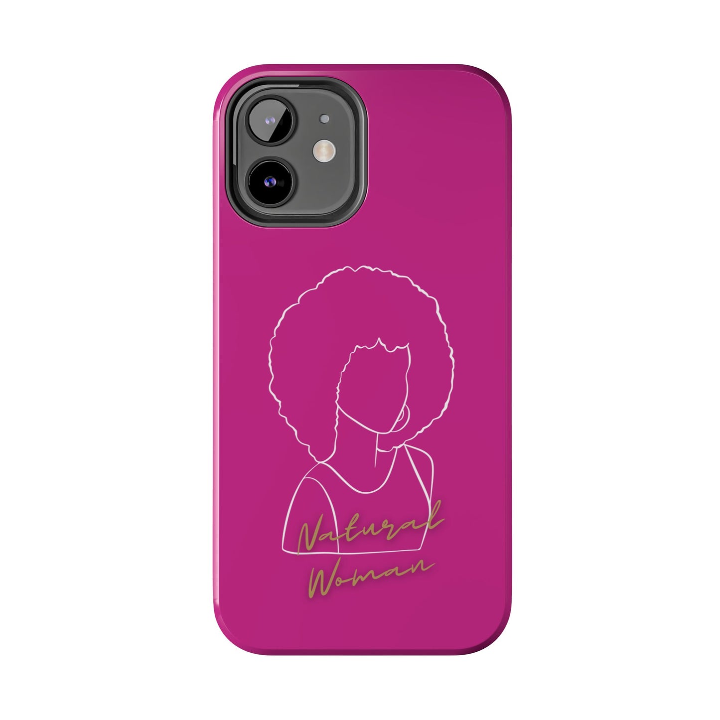 Natural Woman Afro (WL)Tough Phone Cases PINK