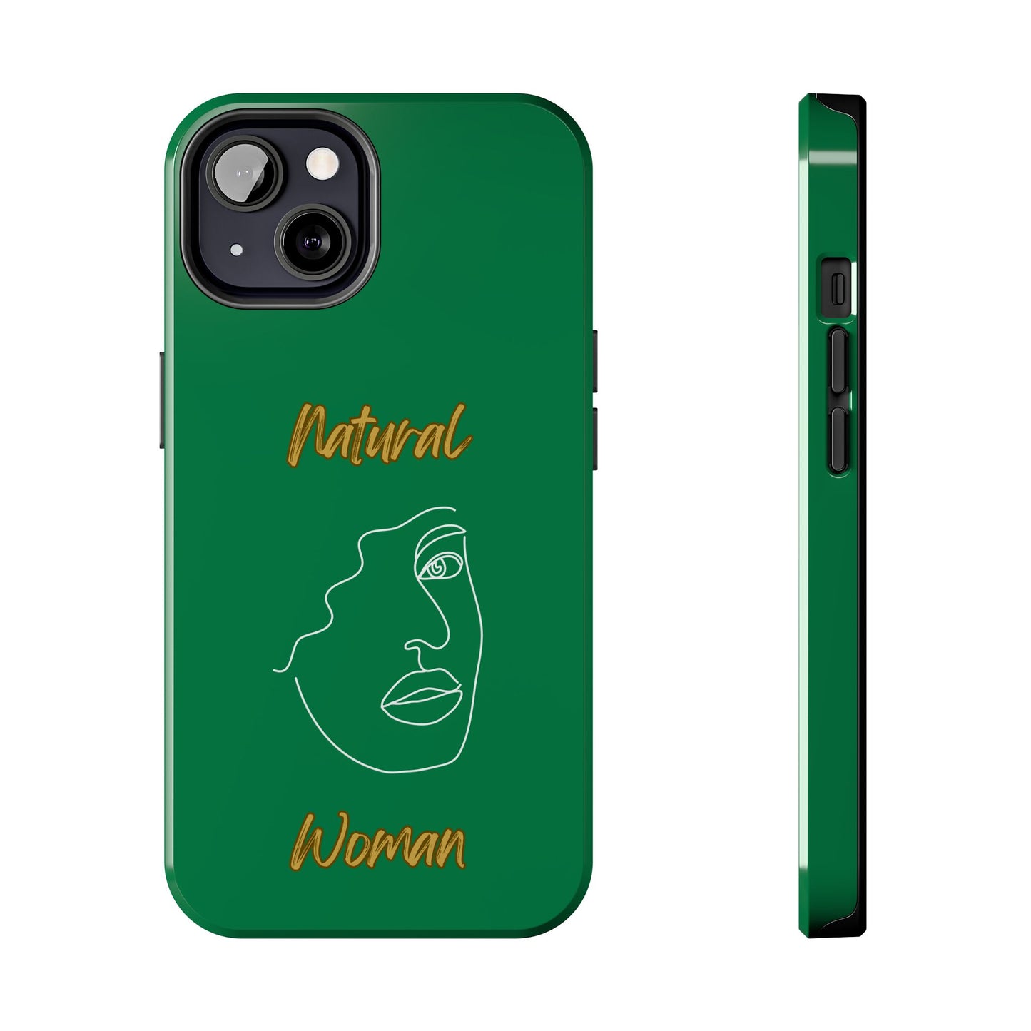 Natural Woman Peekaboo (WL)Tough Phone Cases DARK GREEN
