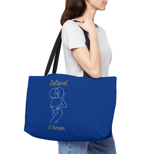 Natural Woman Pose (BL) Weekender Tote Bag DARK BLUE