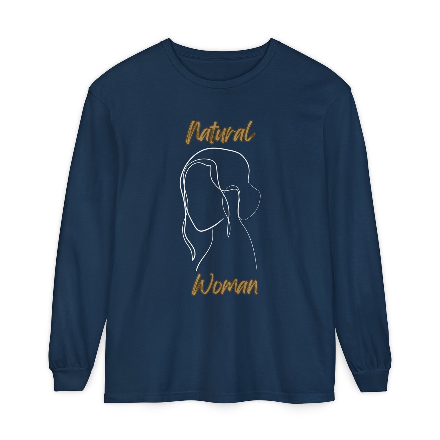 Natural Woman Hanging Hair (WL)  Long Sleeve T-Shirt