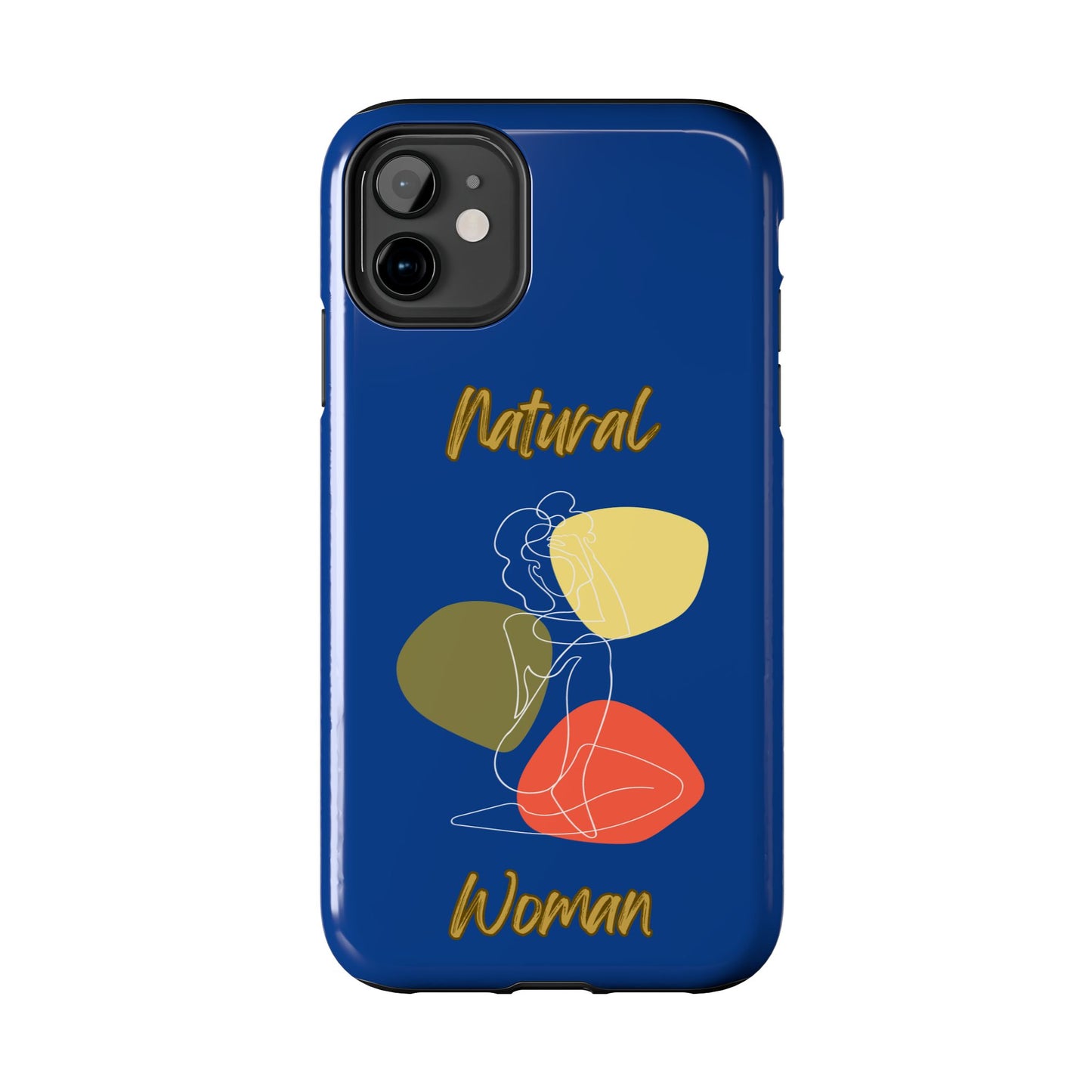 Natural Woman Colorful Pose (WL)Tough Phone Cases DARK BLUE