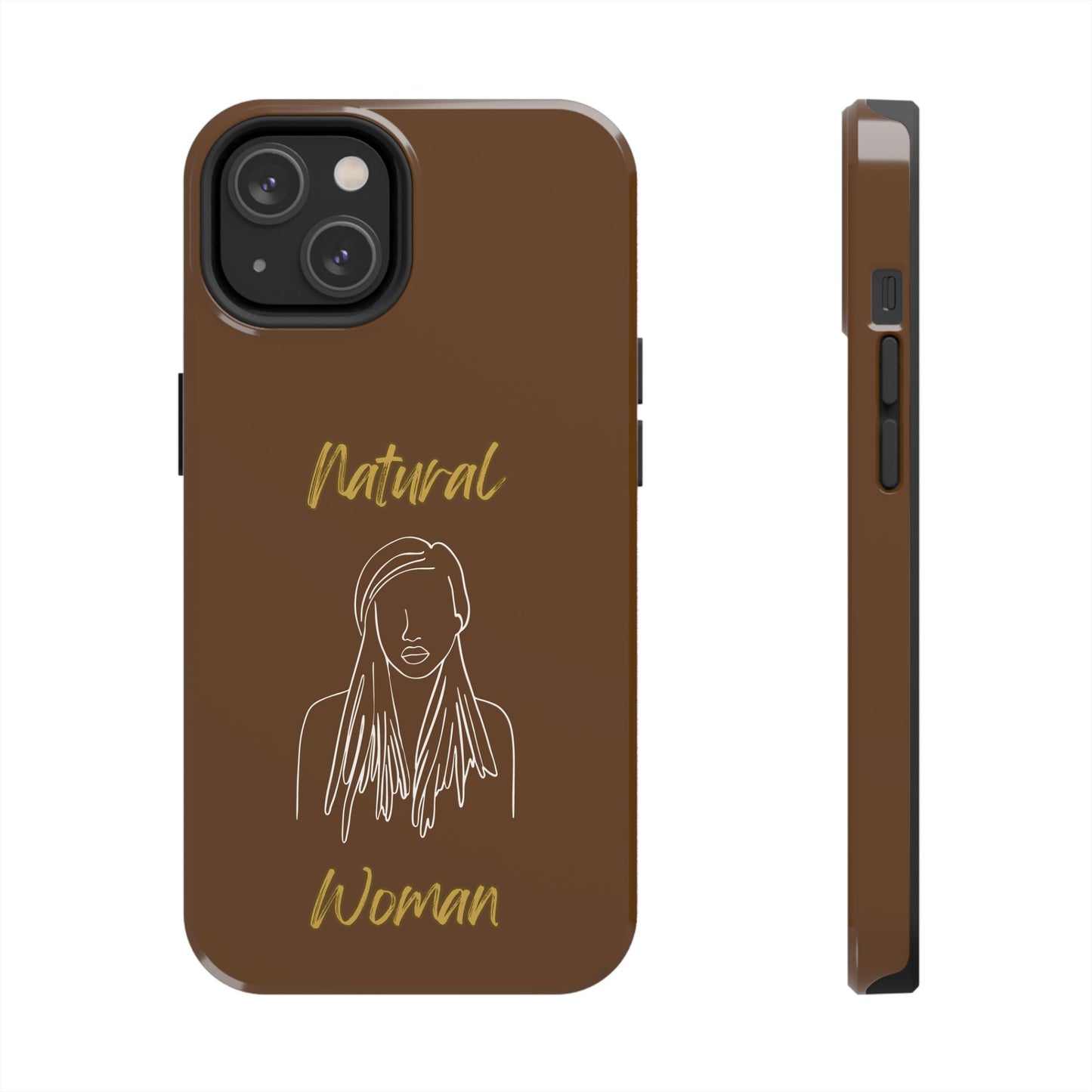 Natural Woman Content (WL)Tough Phone Cases BROWN