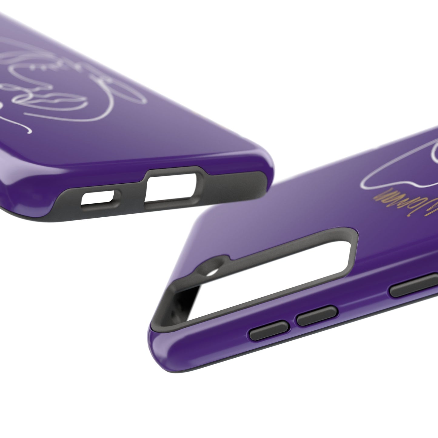 Natural Woman Half Face (WL)Tough Phone Case PURPLE