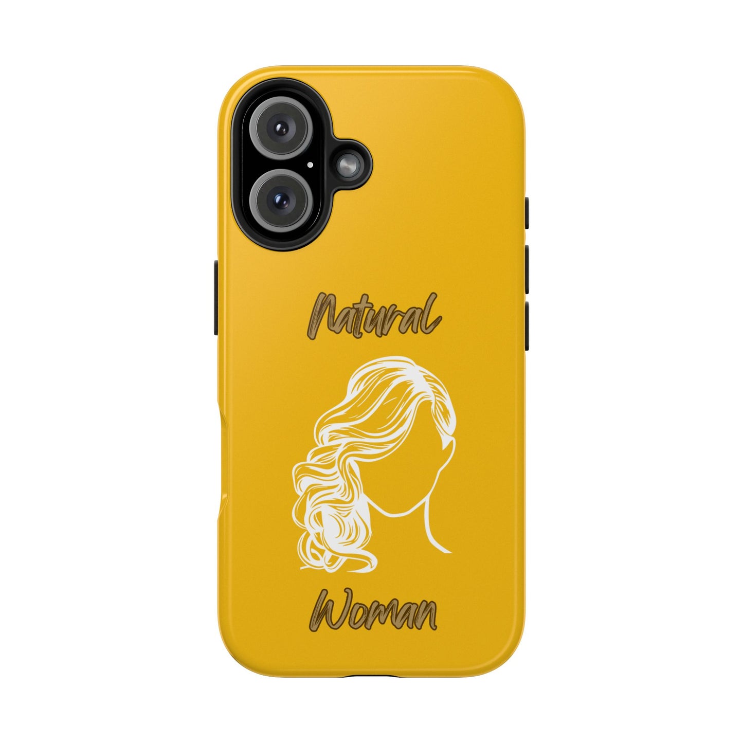 Natural Woman Long Curl (WL)Tough Phone Cases YELLOW