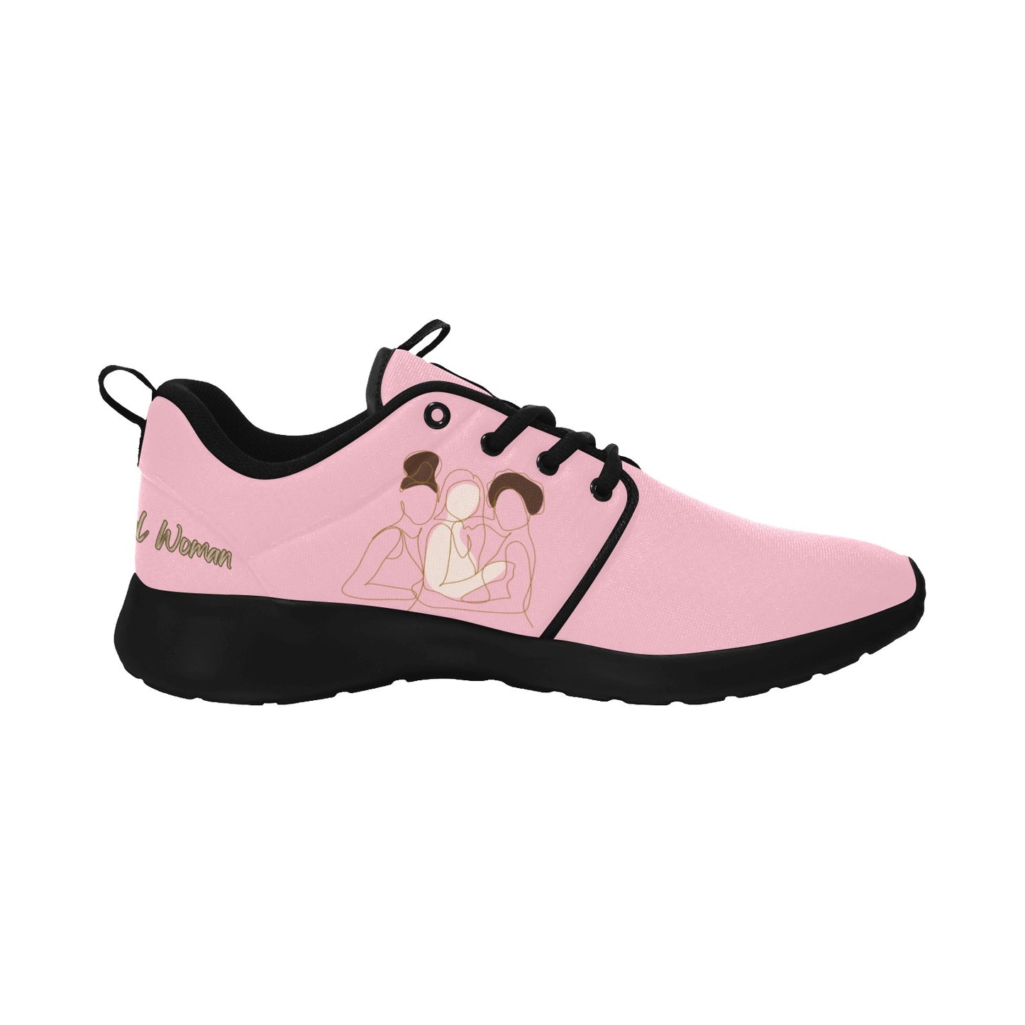 Natural Women FRIENDS (WL) PINK w/ Black Sole Sneakers