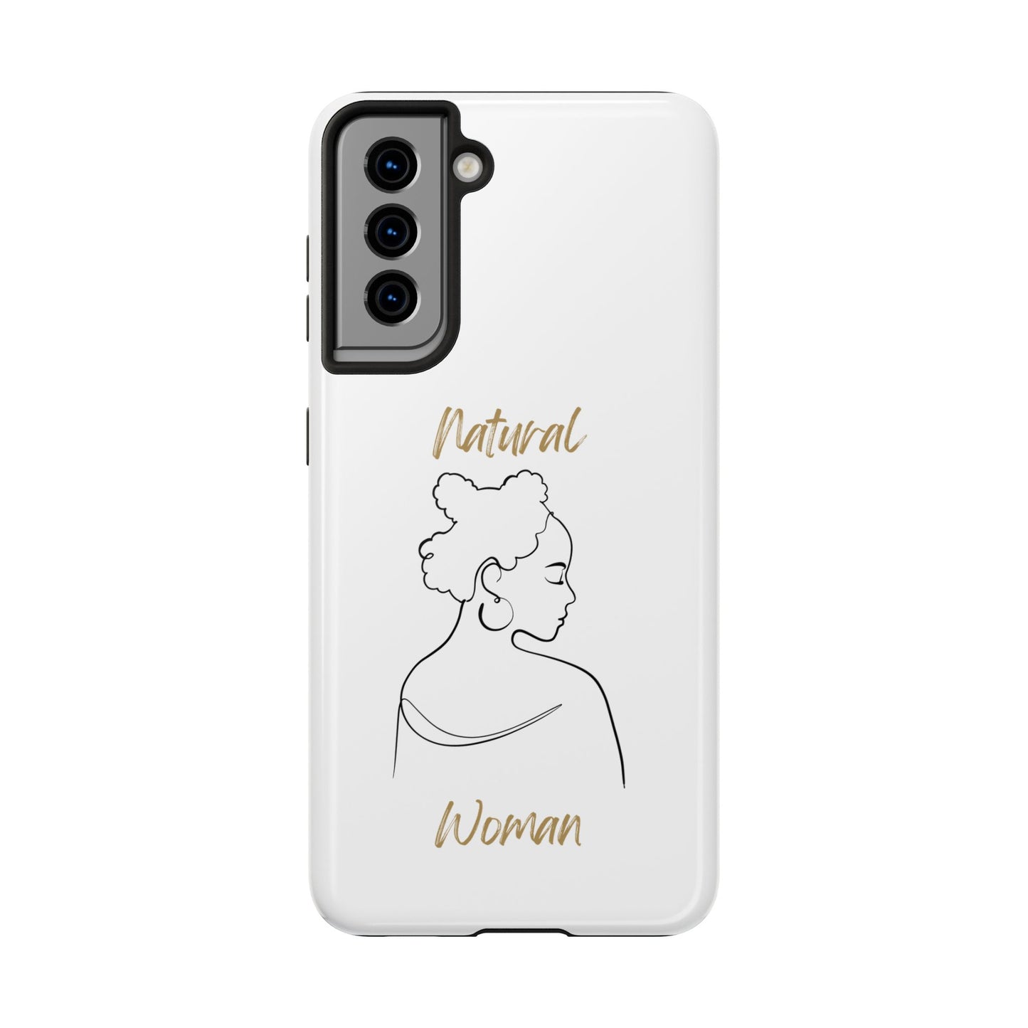 Natural Woman Twists (BL) Tough Phone Case WHITE