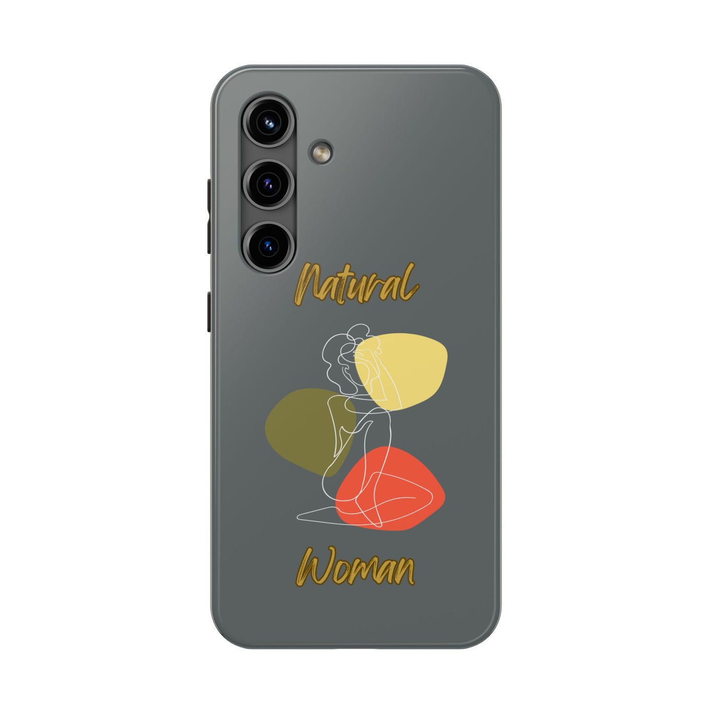 Natural Woman Colorful Pose (WL)Tough Phone Cases DARK GREY