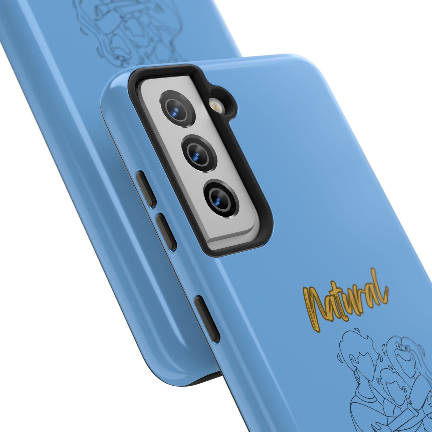 Natural Woman Bear Hugs (BL) Tough Phone Cases LIGHT BLUE