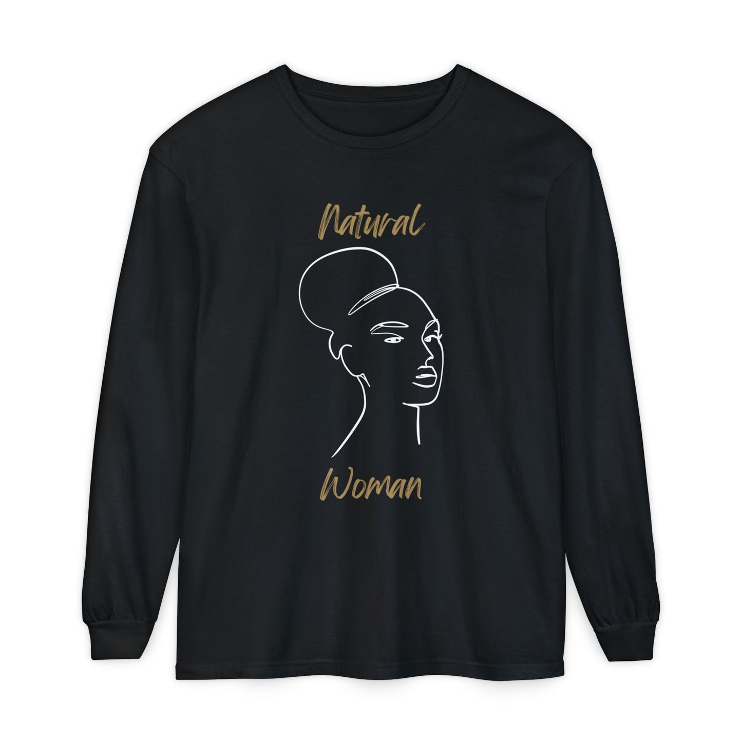 Natural Woman Hair Up (WL) Long Sleeve T-Shirt