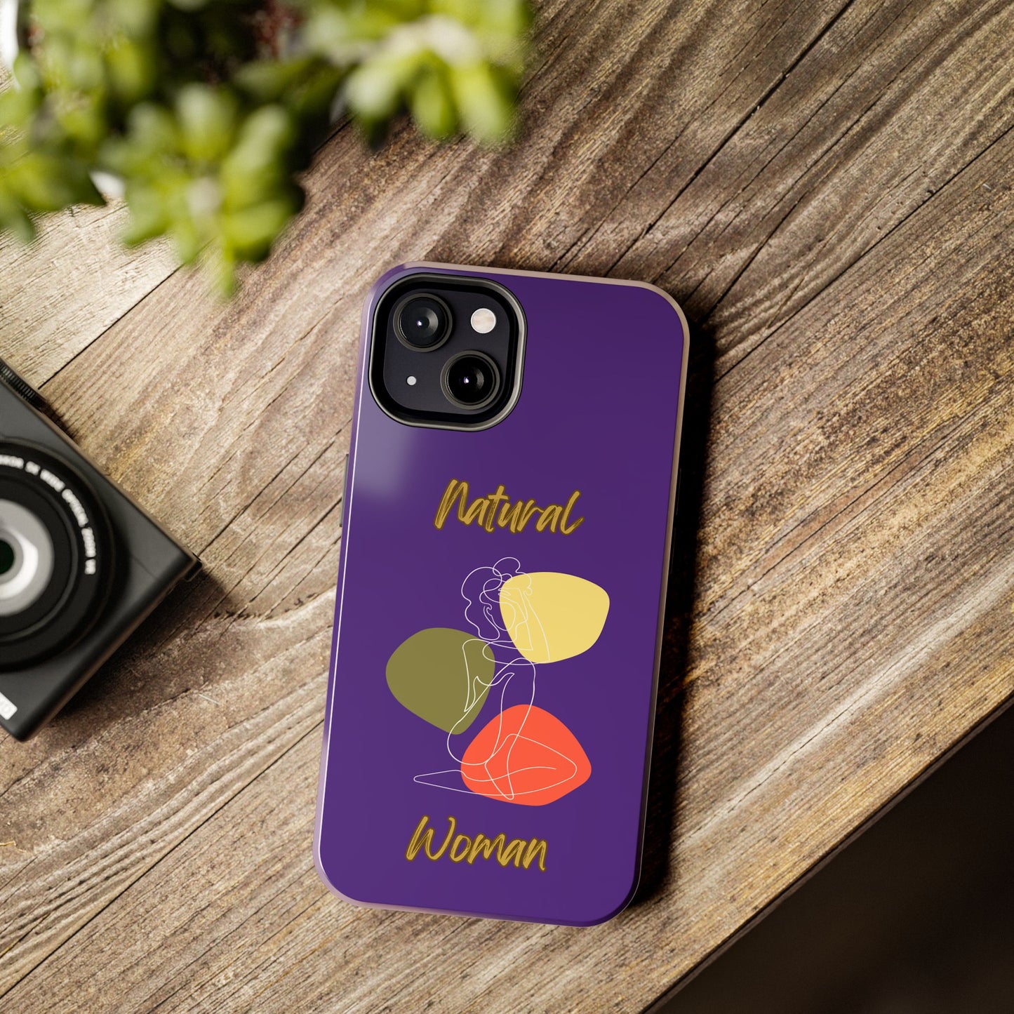Natural Woman Colorful Pose (WL)Tough Phone Cases PURPLE