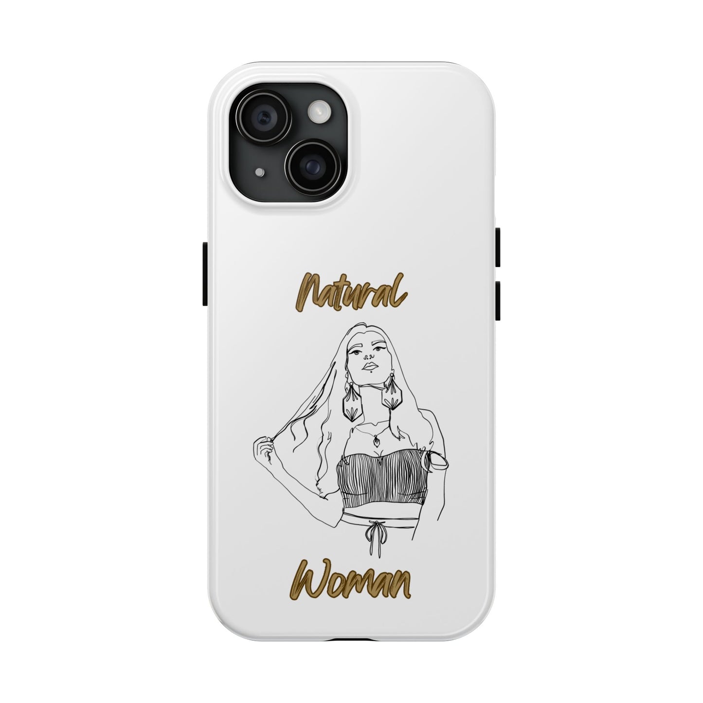 Natural Woman Thinking (BL)Tough Phone Cases WHITE