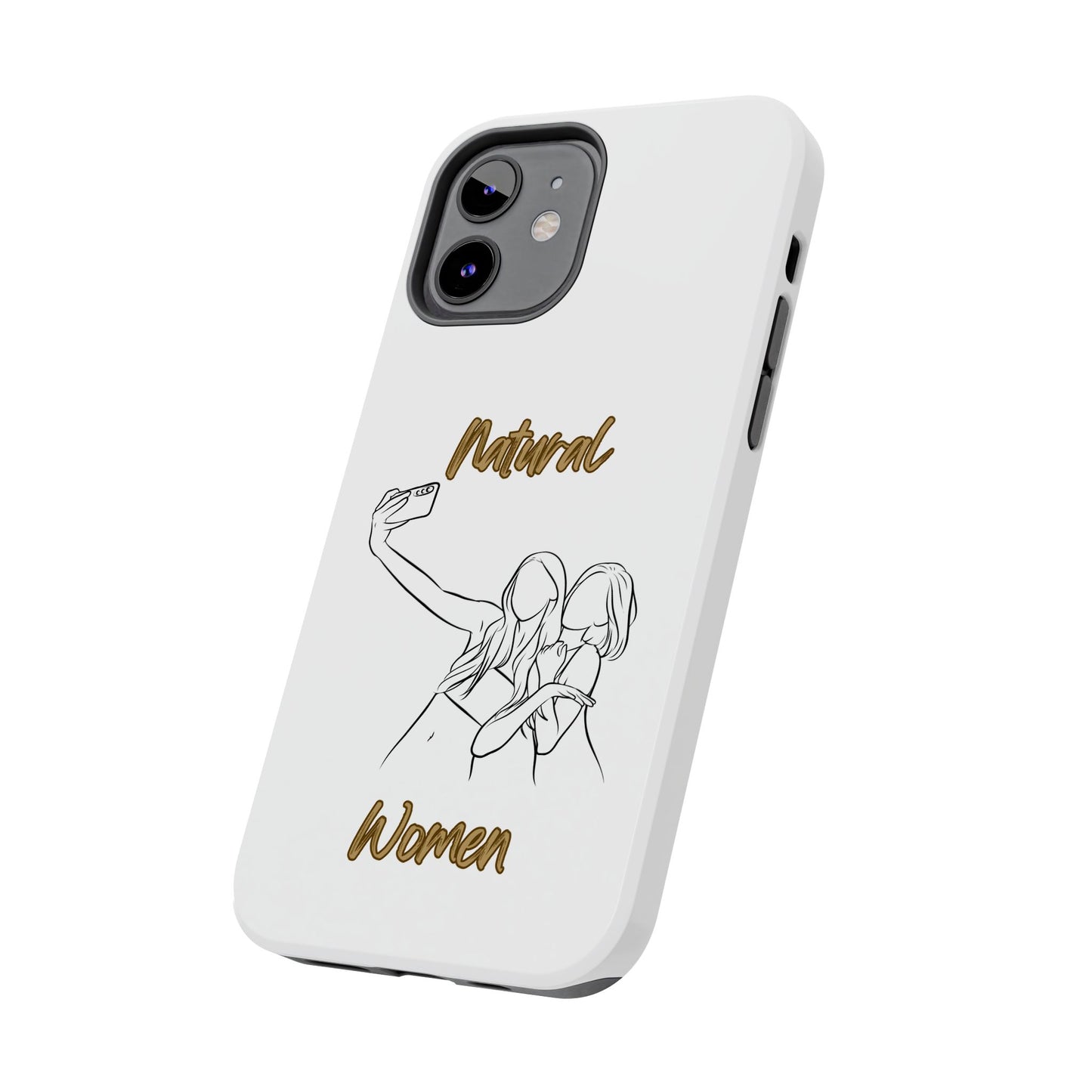 Natural Woman Friends Selfie (BL)Tough Phone Cases WHITE