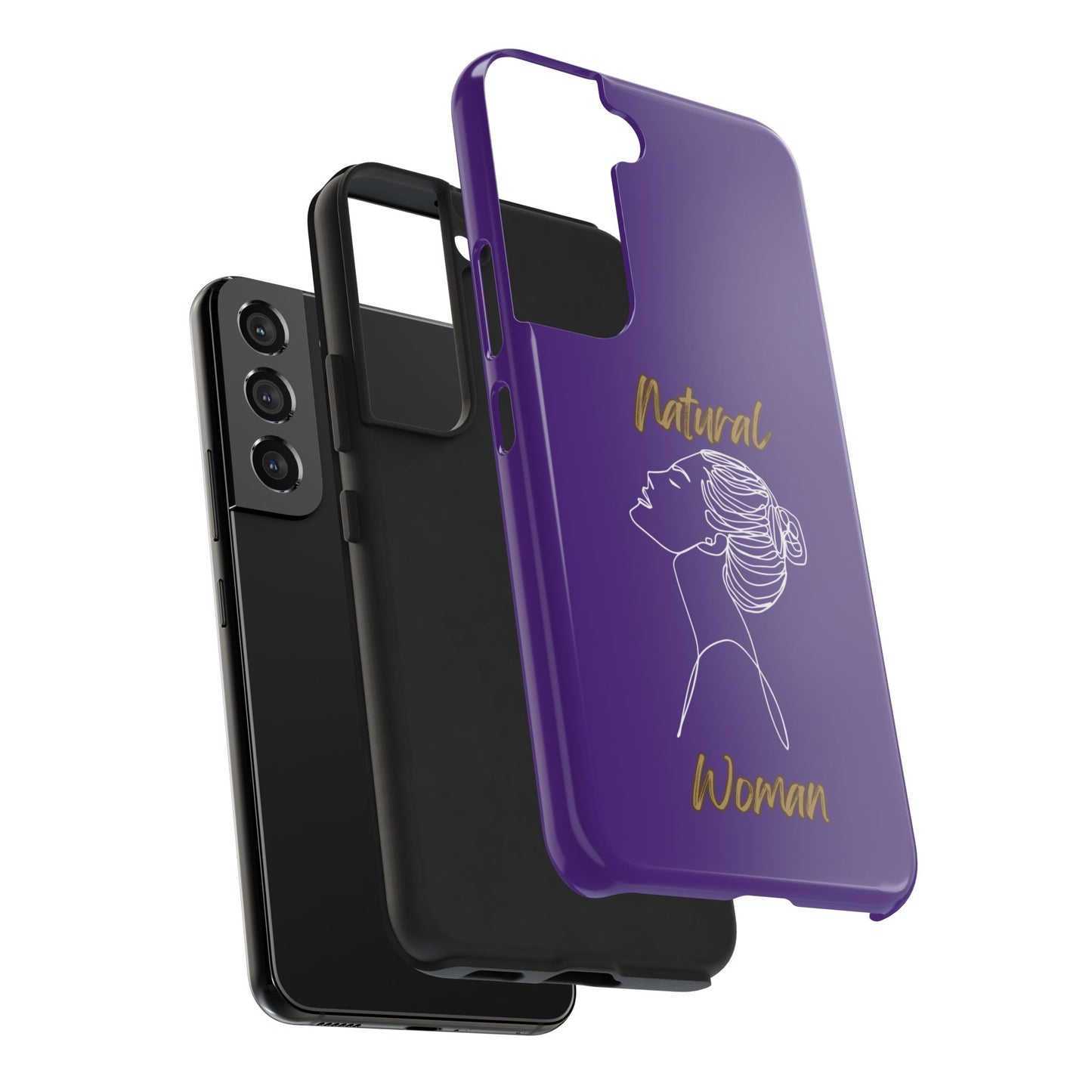 Natural Woman Wet Bun (WL) Tough Phone Cases PURPLE