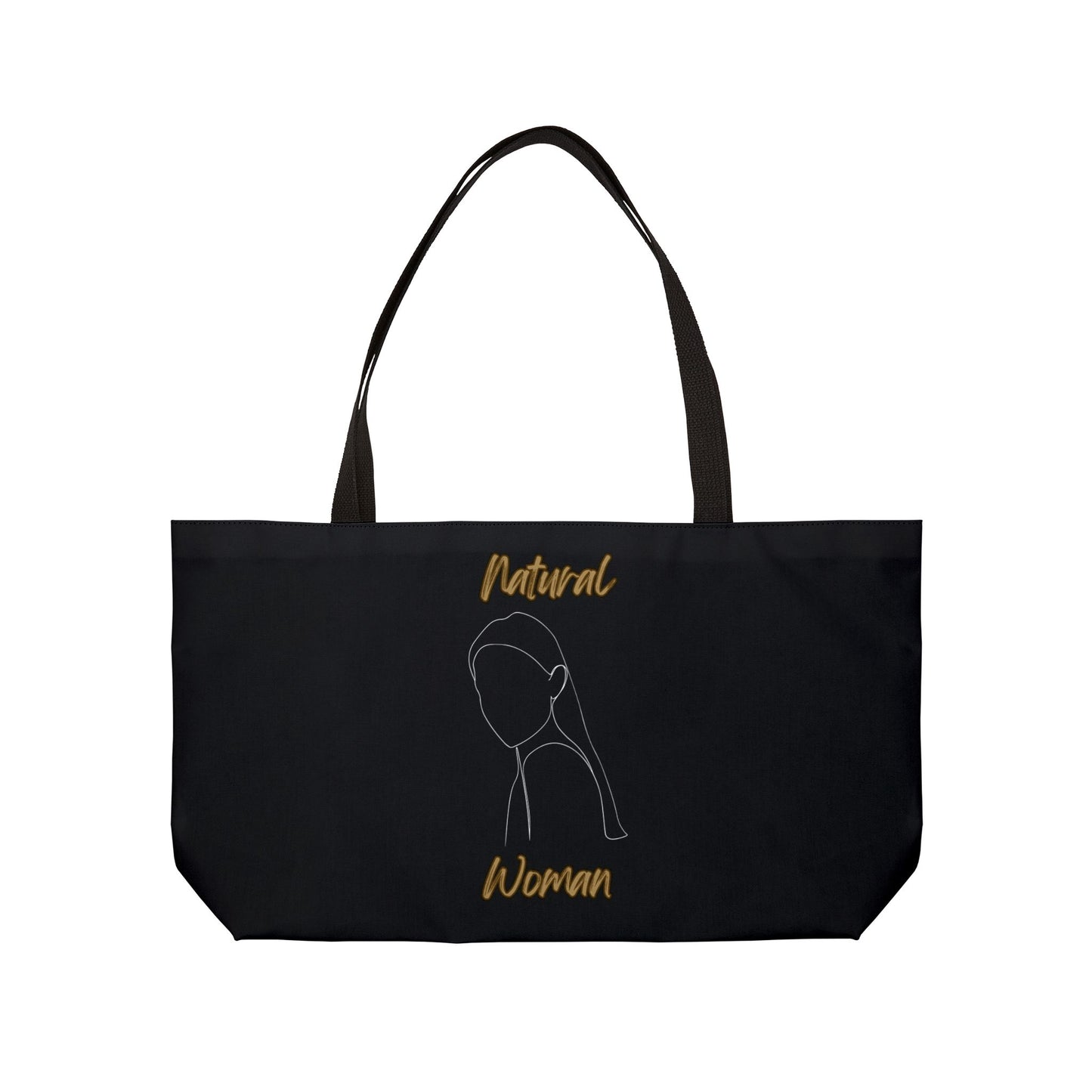 Natural Woman Tilted Look (WL) Weekender Tote Bag BLACK
