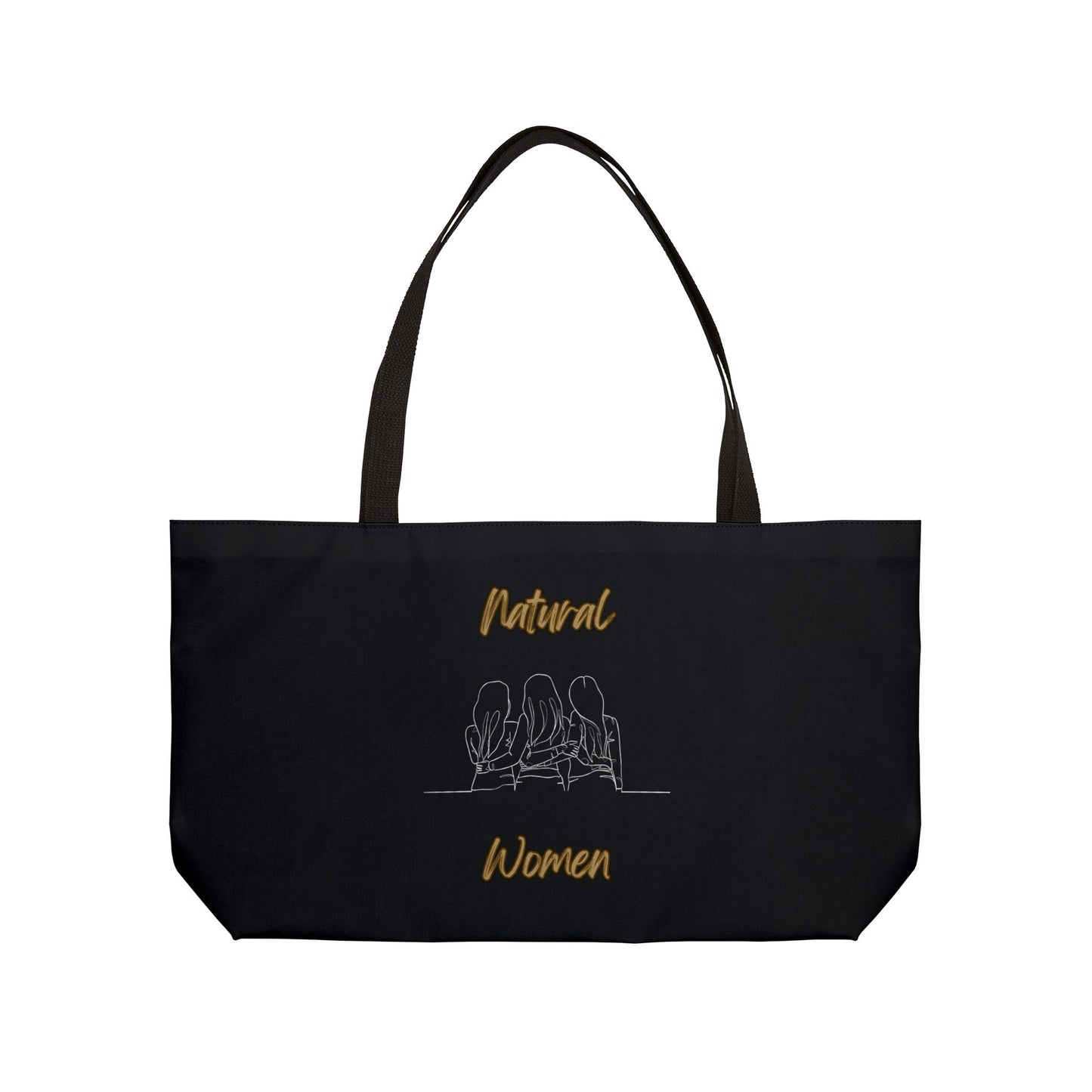 Natural Woman Loving Friends (WL) Weekender Tote Bag BLACK