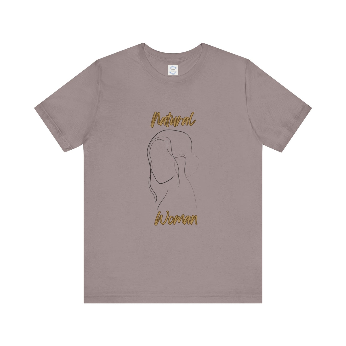 Natural Woman Hanging hair (BL) Short Sleeve T-Shirt