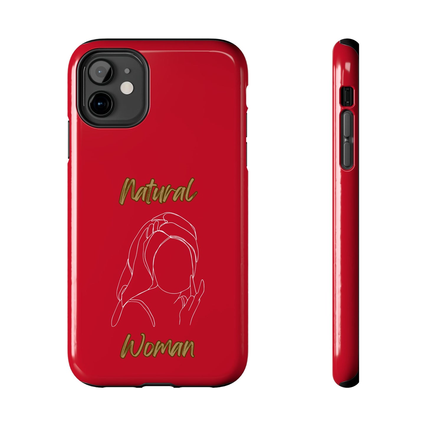 Natural Woman Towel Wrapped (WL)Tough Phone Cases DARK RED