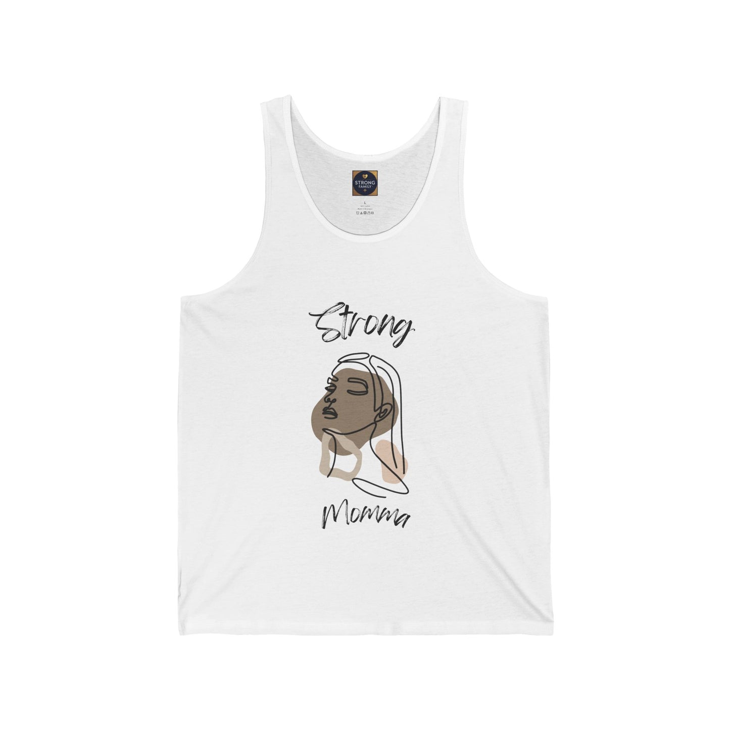 Strong Momma Jersey Tank (BL)