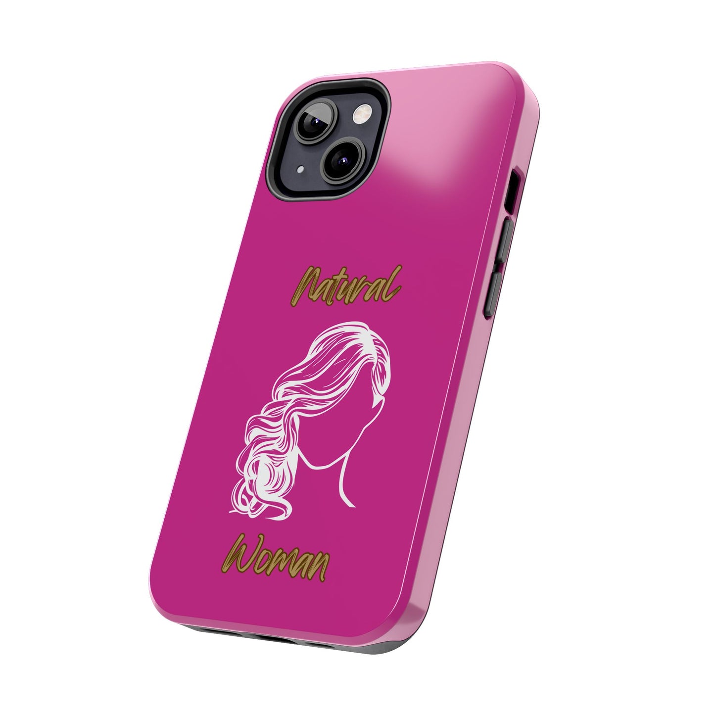 Natural Woman Long Curl (WL)Tough Phone Cases PINK