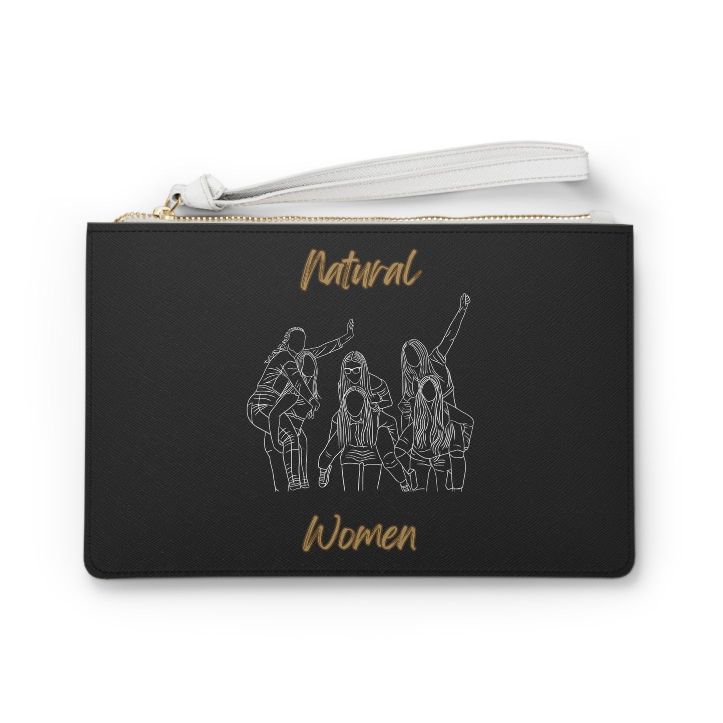 Natural Woman Piggy Back (WL) Clutch Bag BLACK