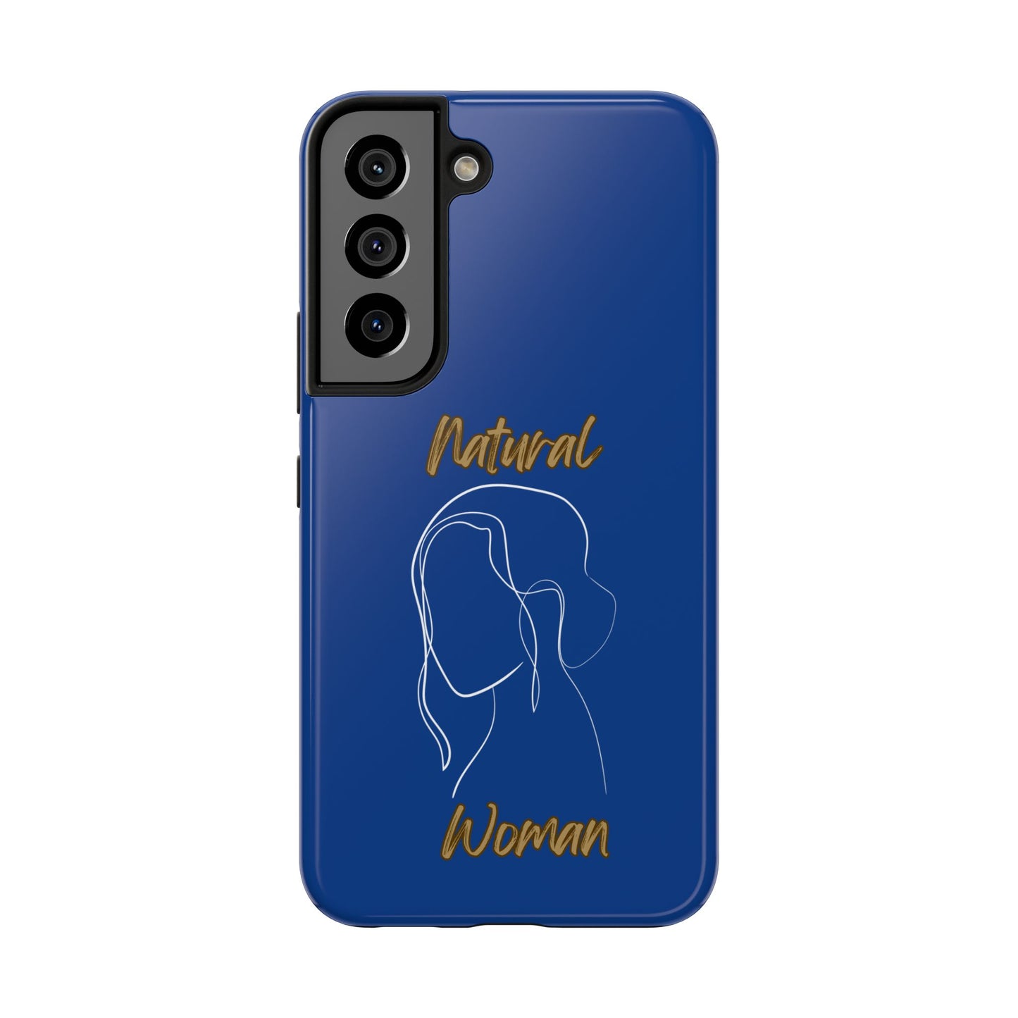 Natural Woman Hanging Hair (WL) Tough Phone Cases DARK BLUE