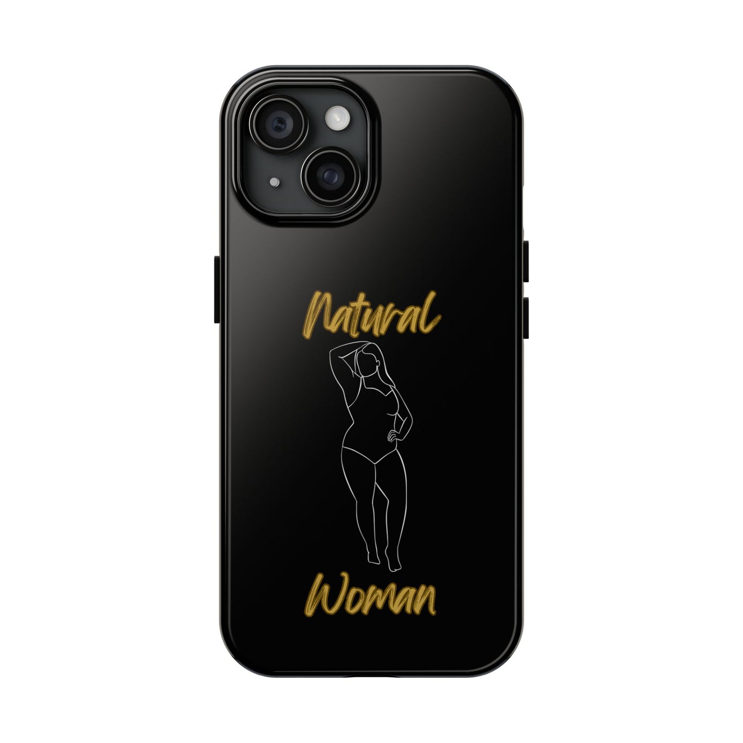Natural Woman Looking Good (WL)Tough Phone Cases BLACK