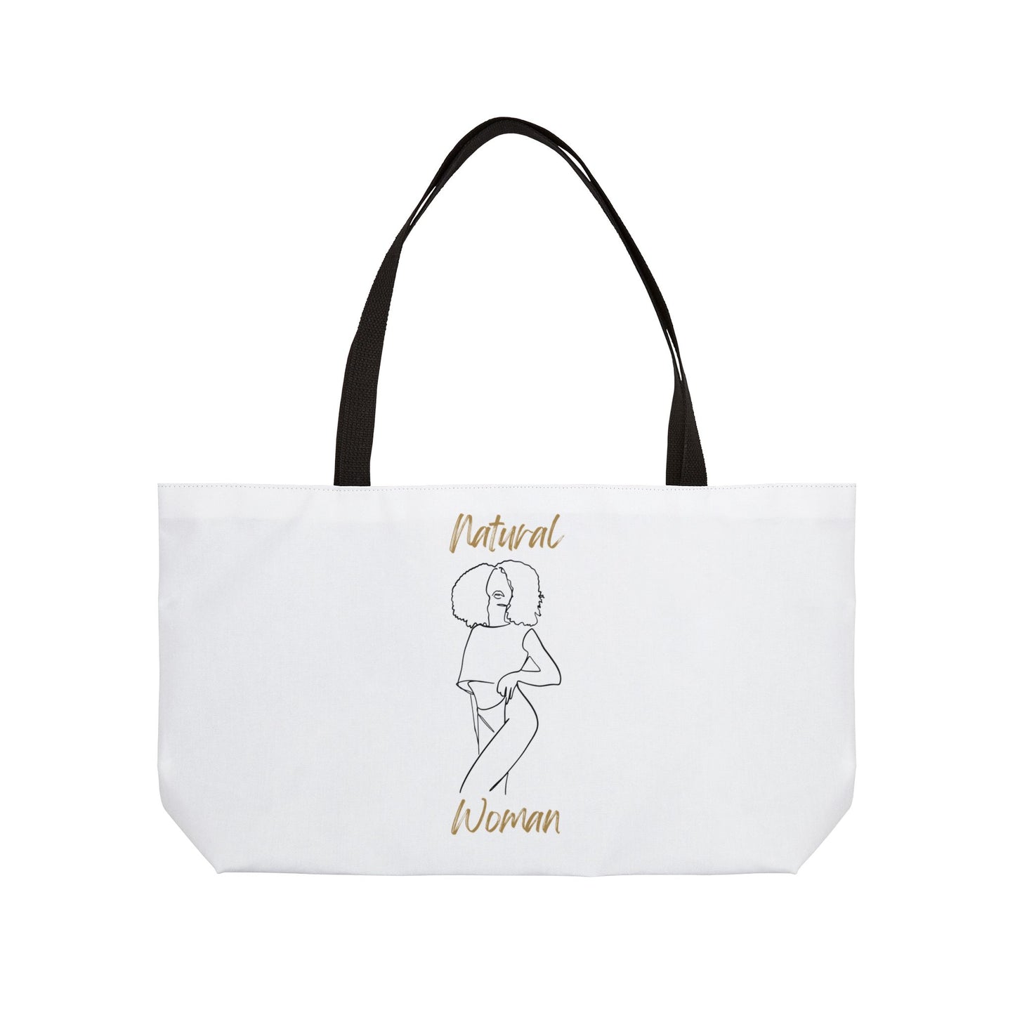 Natural Woman Pose (BL) Weekender Tote Bag WHITE