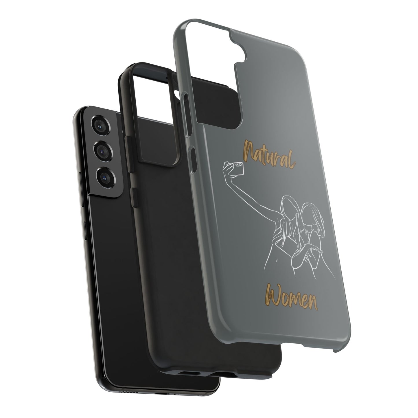 Natural Woman Friends Selfie (WL)Tough Phone Cases DARK GREY