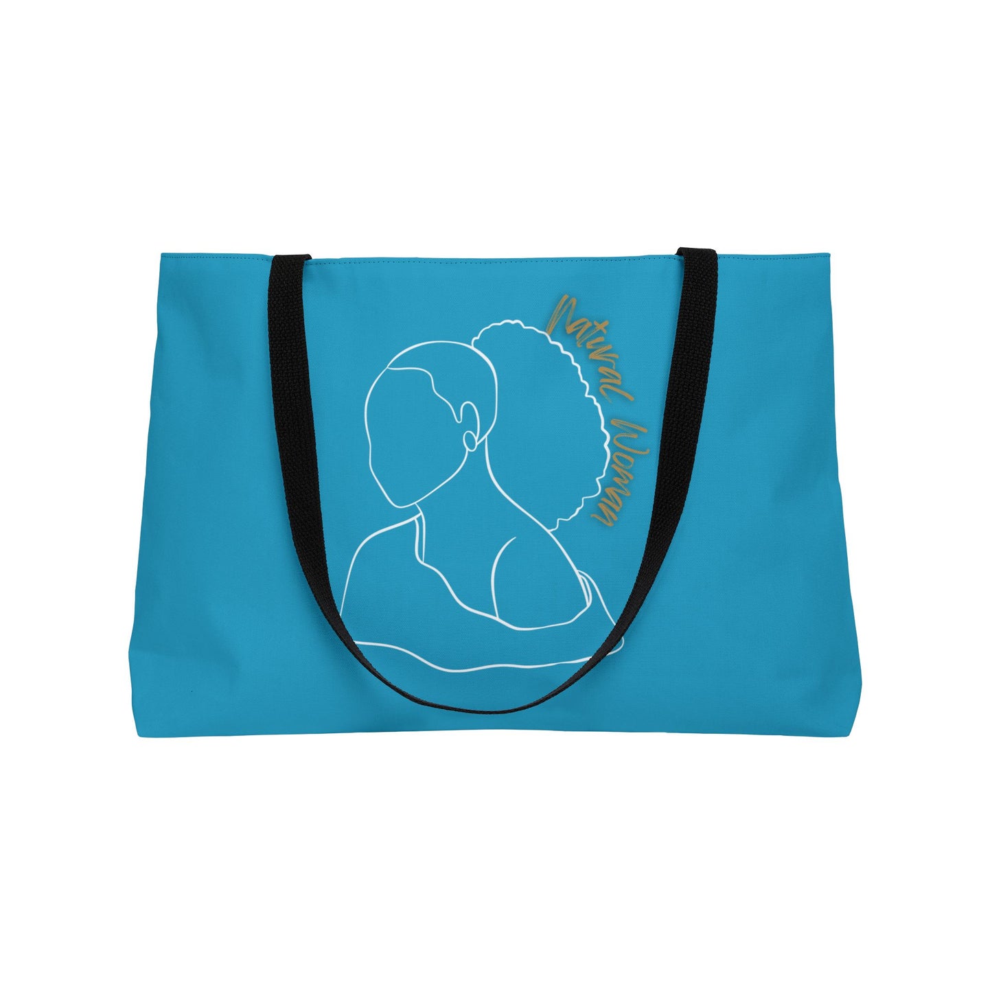 Natural Woman Behind Head (WL) Weekender Tote Bag TURQUOISE