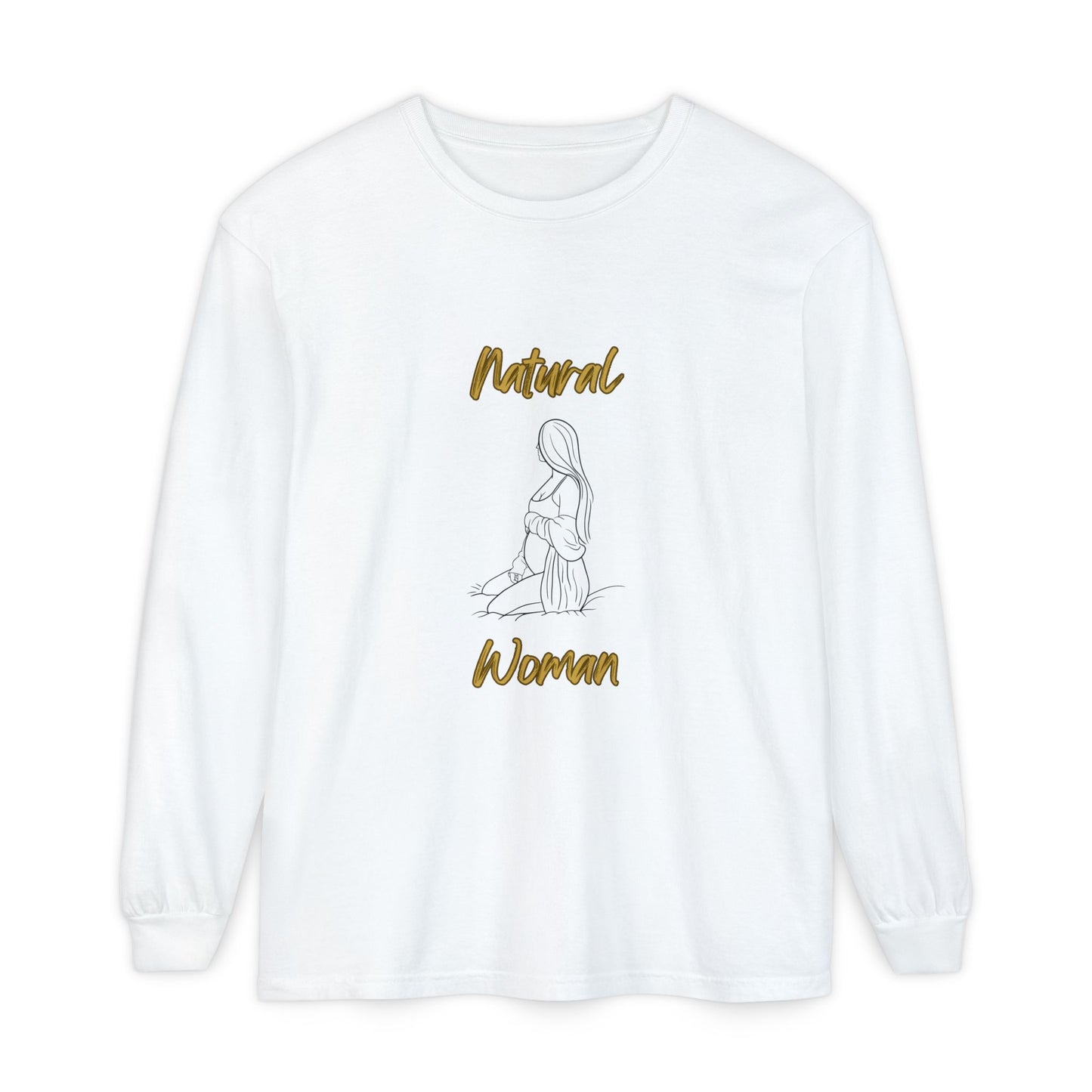 Natural Woman Expecting (BL) Long Sleeve T-Shirt