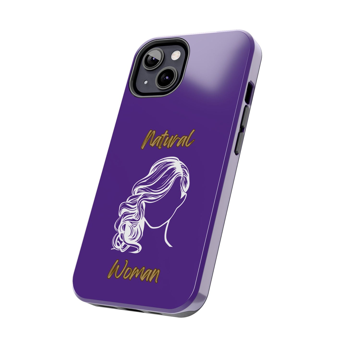 Natural Woman Long Curl (WL)Tough Phone Cases PURPLE