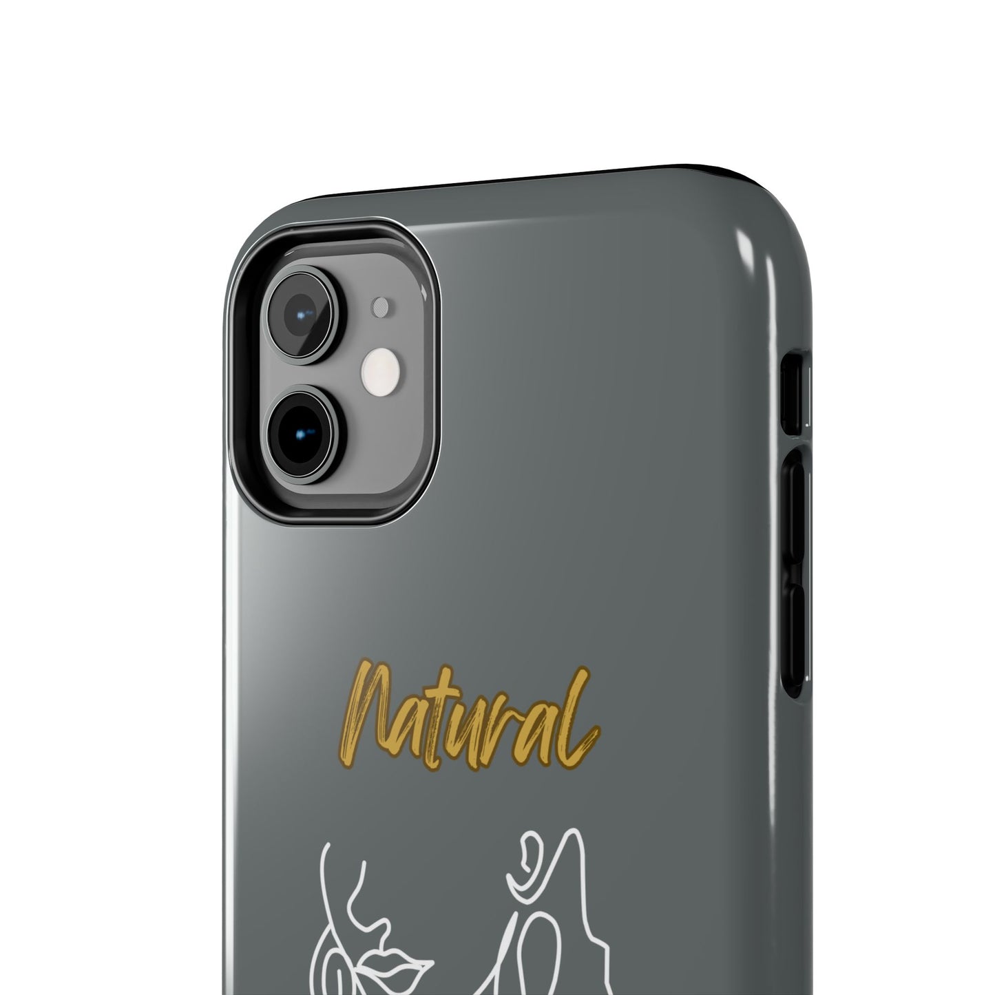 Natural Woman Lips (WL)Tough Phone Cases DARK GREY