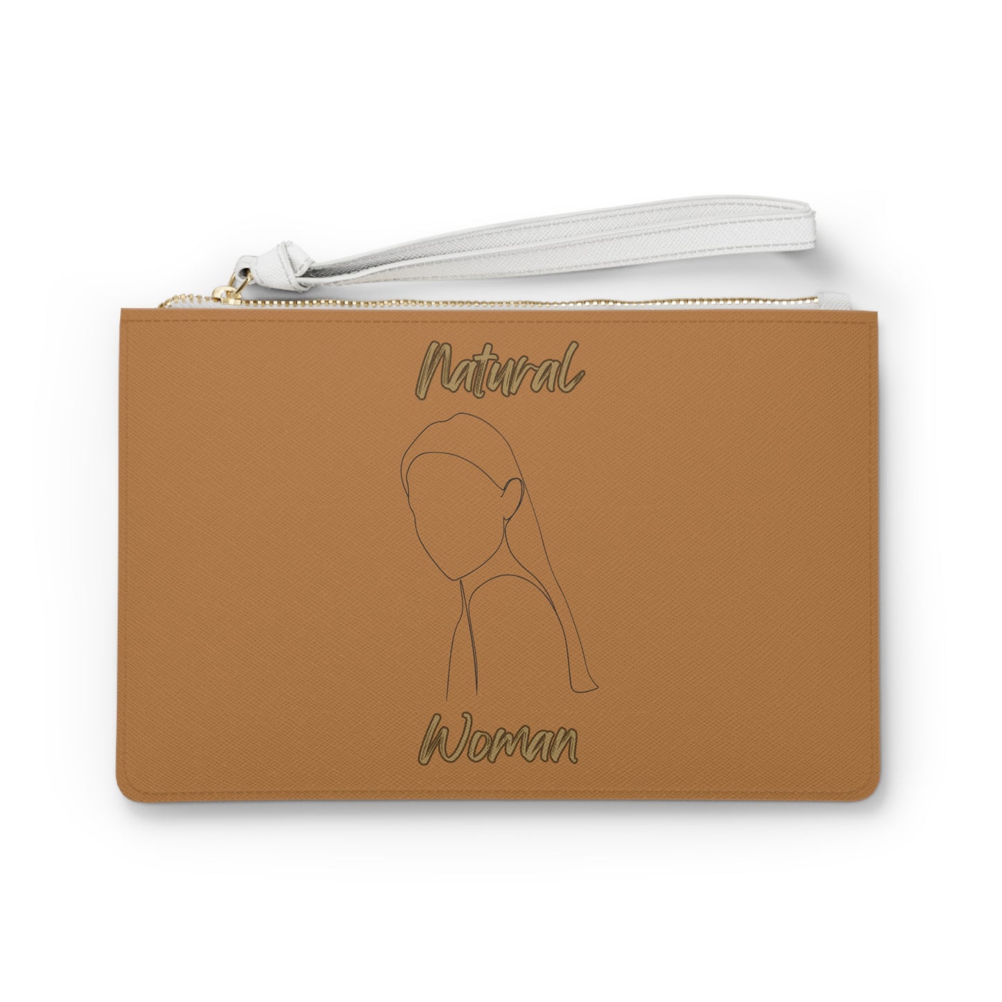 Natural Woman Tilted Look (BL) Clutch Bag LIGHT BROWN