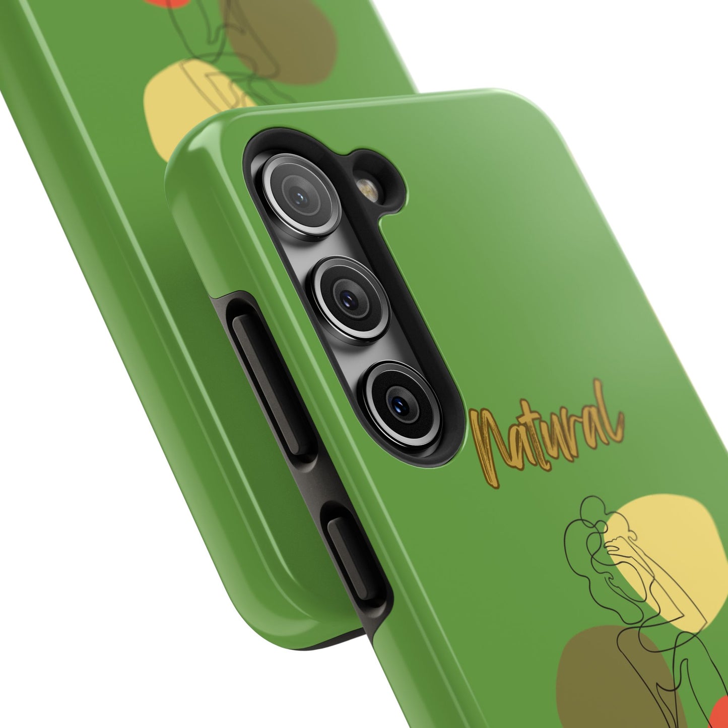 Natural Woman Colorful Pose (BL)Tough Phone Cases GREEN
