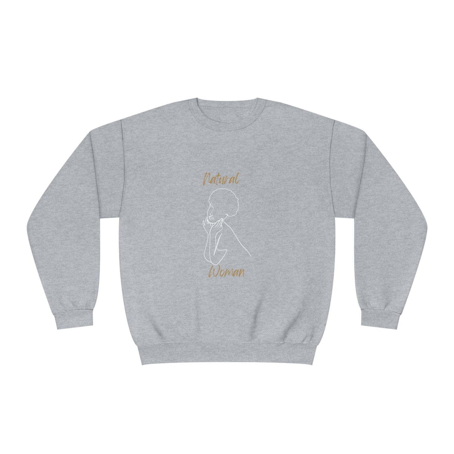 Natural Woman Cute Afro (WL) Crewneck Sweatshirt