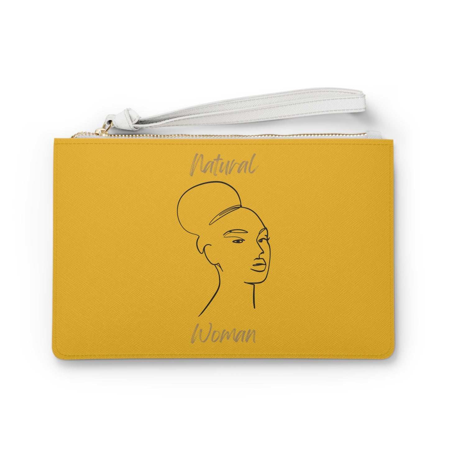 Natural Woman Hair Up (BL) Clutch Bag YELLOW