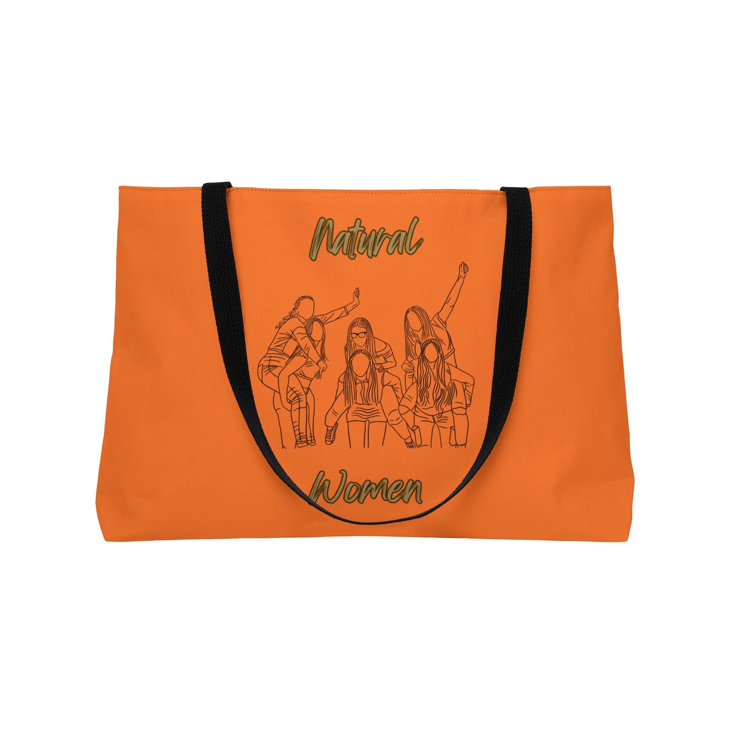 Natural Women Piggy Back (BL) Weekender Tote Bag CRUSTA
